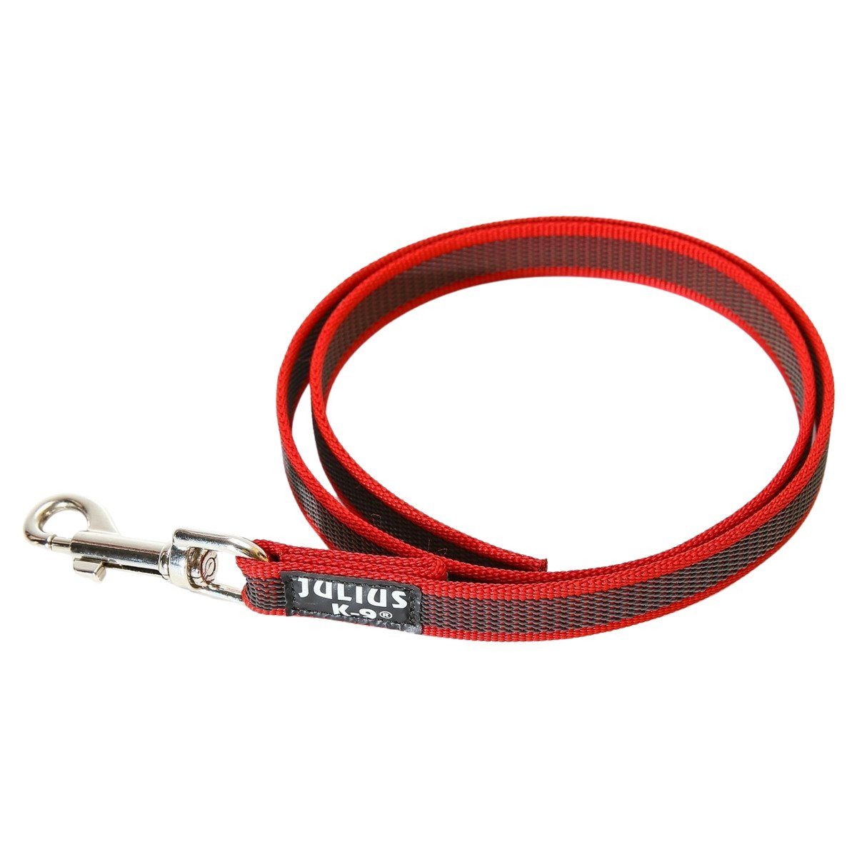 Julius-K9 Hundeleine Leine Super Grip ohne Handschlaufe rot