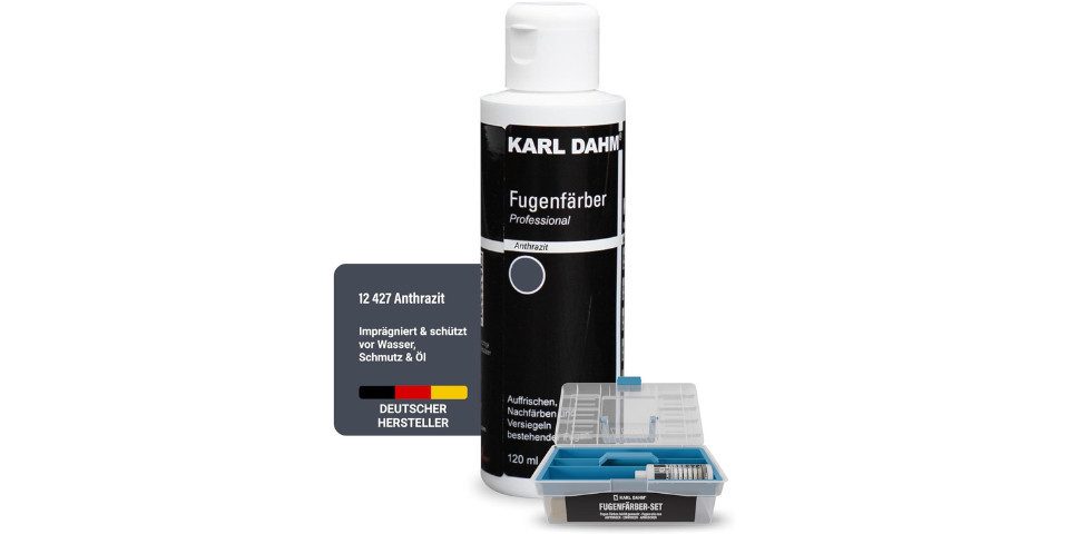 Karl Dahm Fugenfarbe Karl Dahm® Fugenfärber-Komplettset 120 ml - Innen & Außen