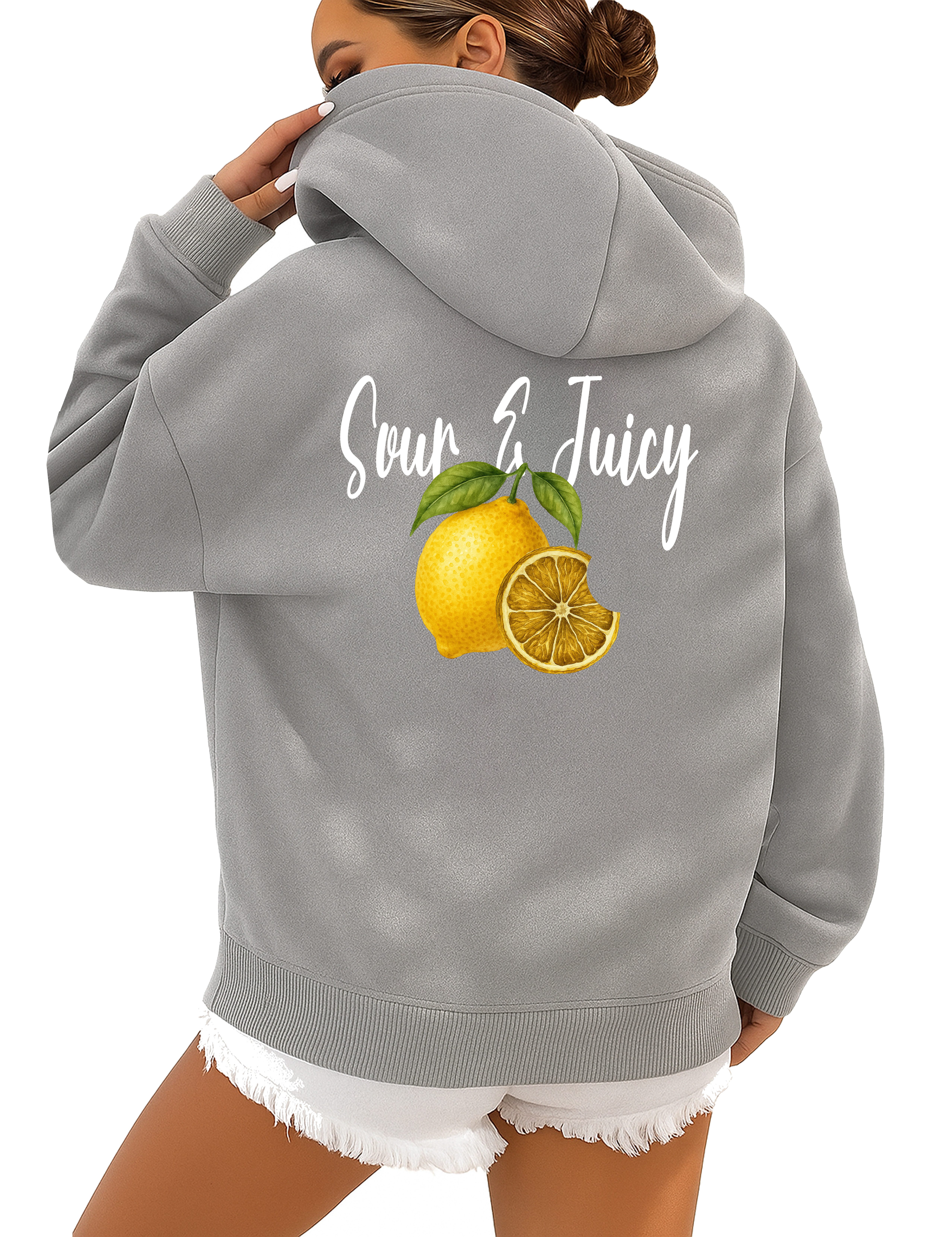 RMK Kapuzenpullover Damen Winter Pullover Sour & Juicy