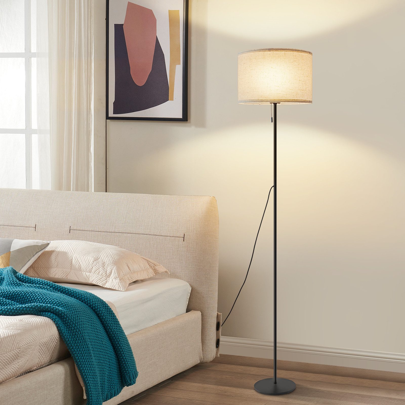 ZMH LED Stehlampe Dimmbar Retro Standleuchte günstig online kaufen
