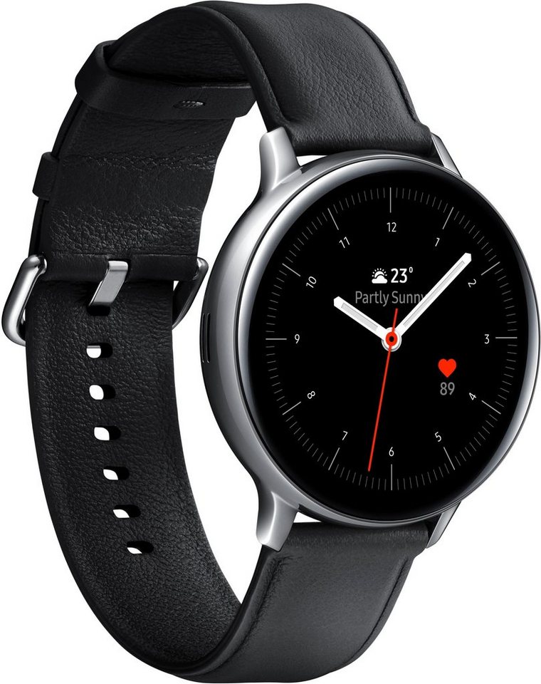 Samsung Galaxy Watch Active2 Edelstahl, 44 mm, LTE & Bluetooth (SM-R825) Smartwatch (3,4 cm/1,4