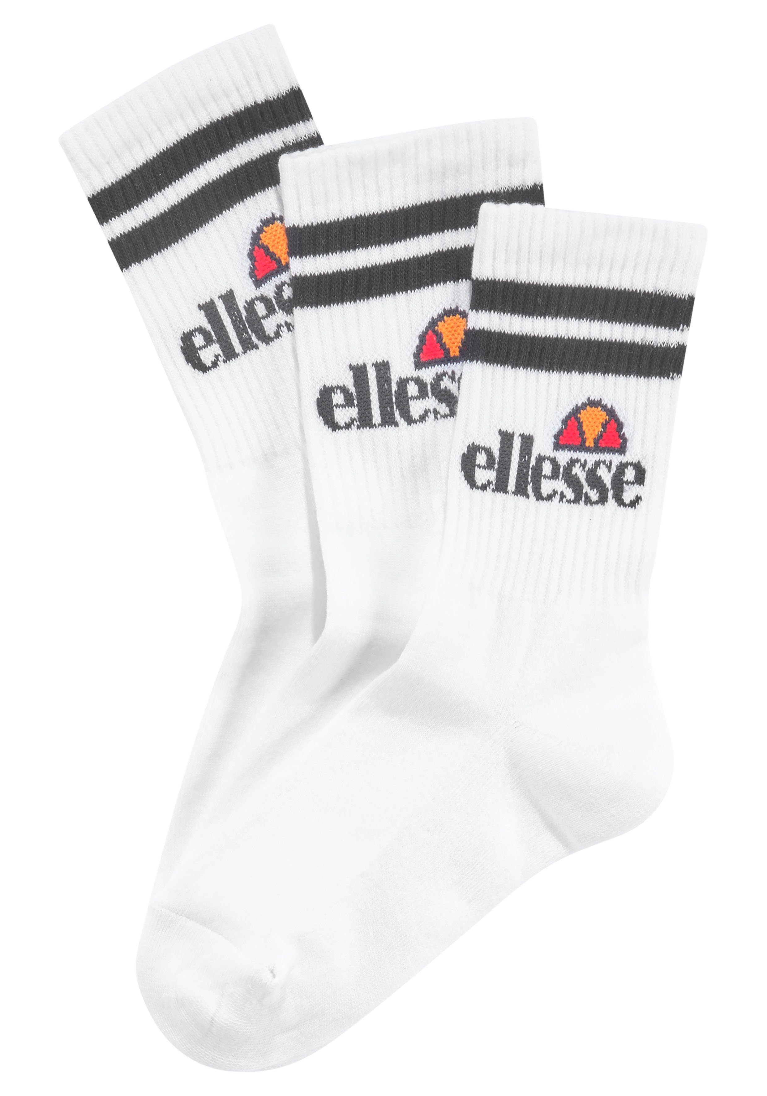 Ellesse Sportsocken Pullo Socks (Set) 3Pk weiß
