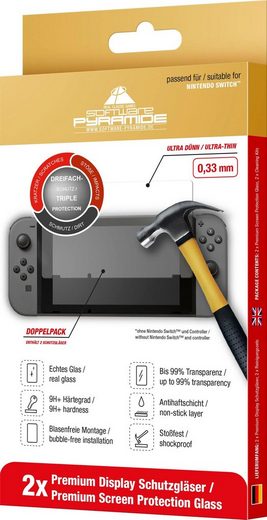 ak tronic »Nintendo Switch Schutzglas Doppelpack«, Displayschutzglas