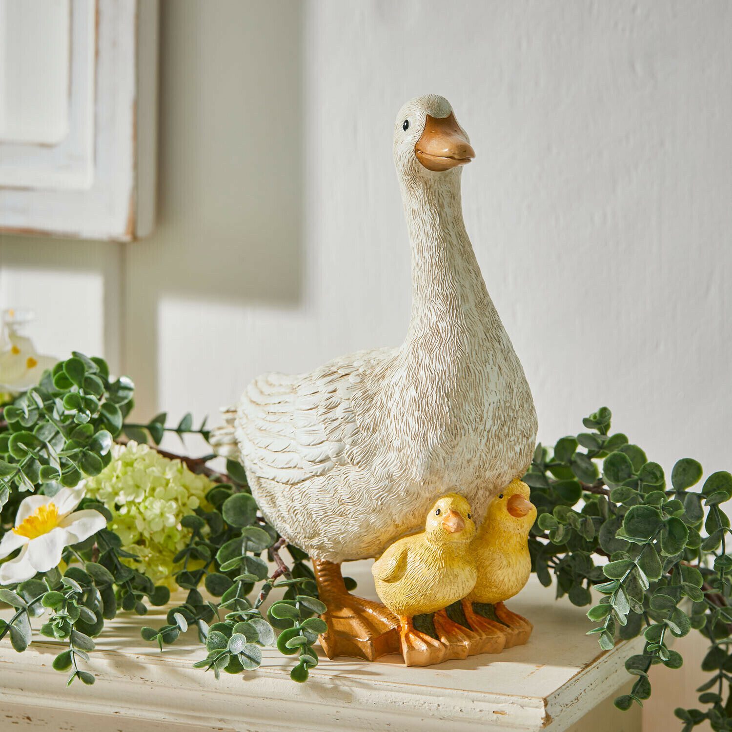 Mirabeau Osterfigur Deko-Gans Sunnyo weiß