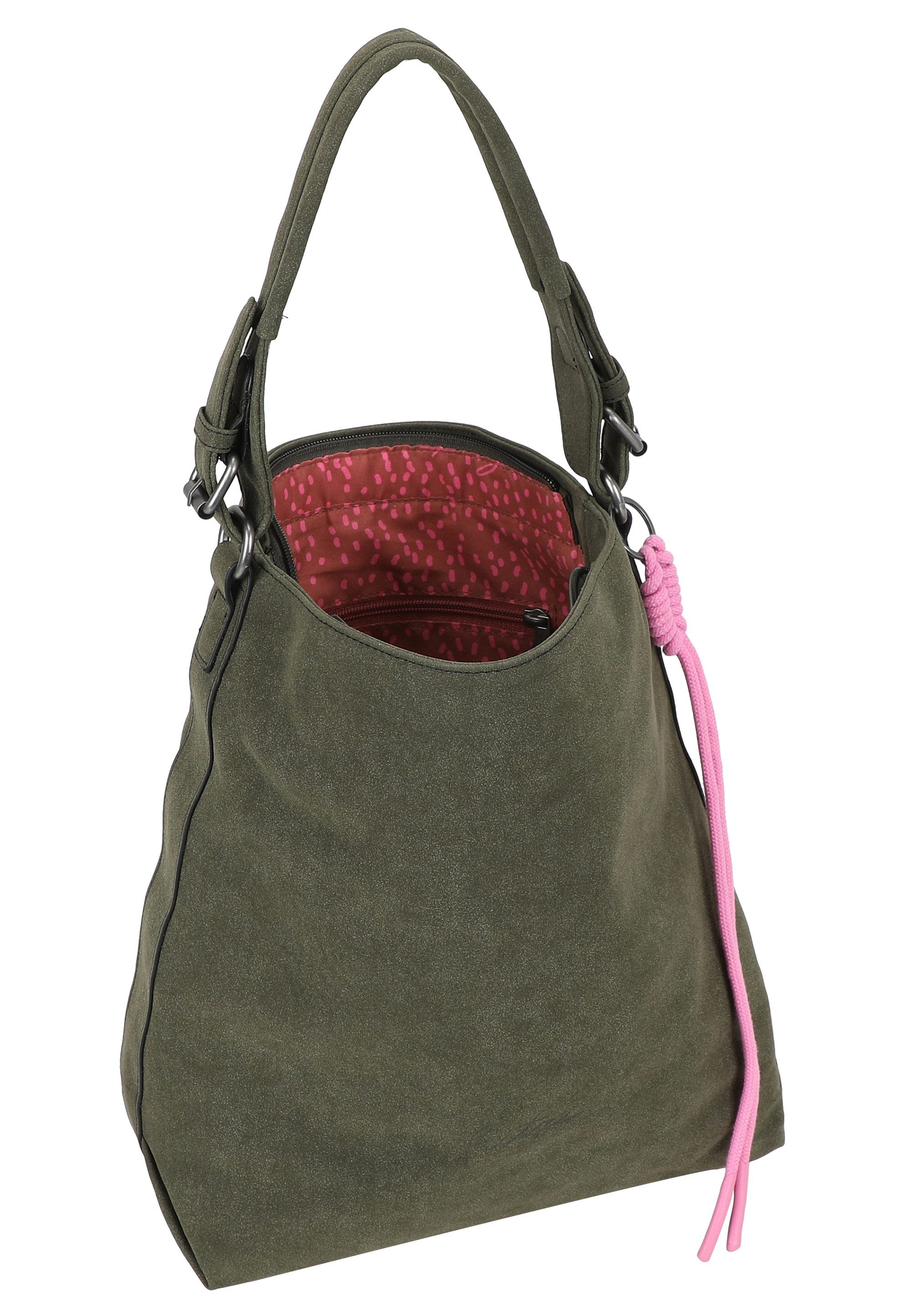 Fritzi aus Preußen Schultertasche Jacky Black, mit Reißverschluss