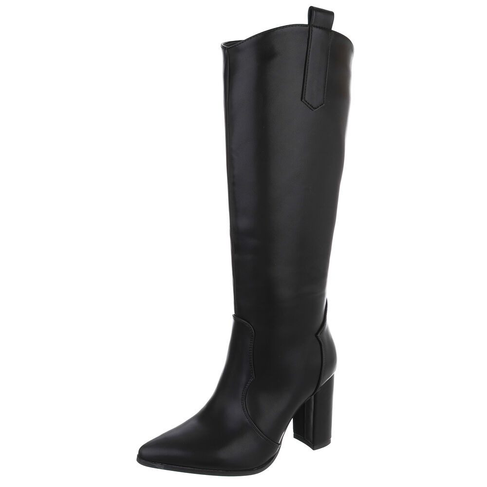 Ital-Design Damen Elegant High-Heel-Stiefel (91154726) Blockabsatz Stiefel günstig online kaufen