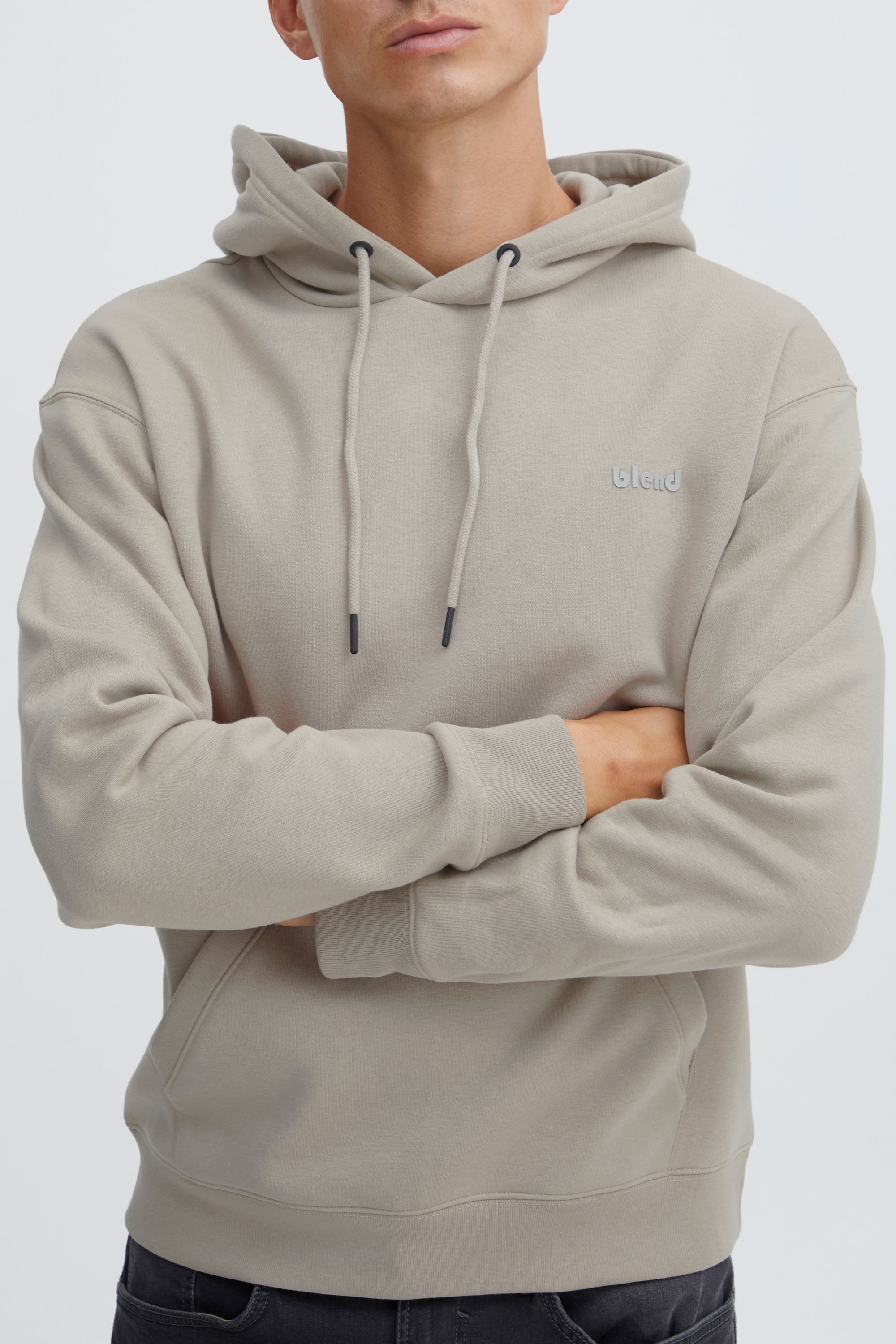 Blend Kapuzenpullover BHDownton Klassisches Sweatshirt mit Rundhalsausschnitt und Kängurutasche