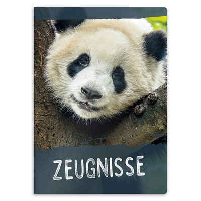 itenga Organisationsmappe itenga Zeugnismappe A4 Kunststoff Sichtbuch Motiv Panda