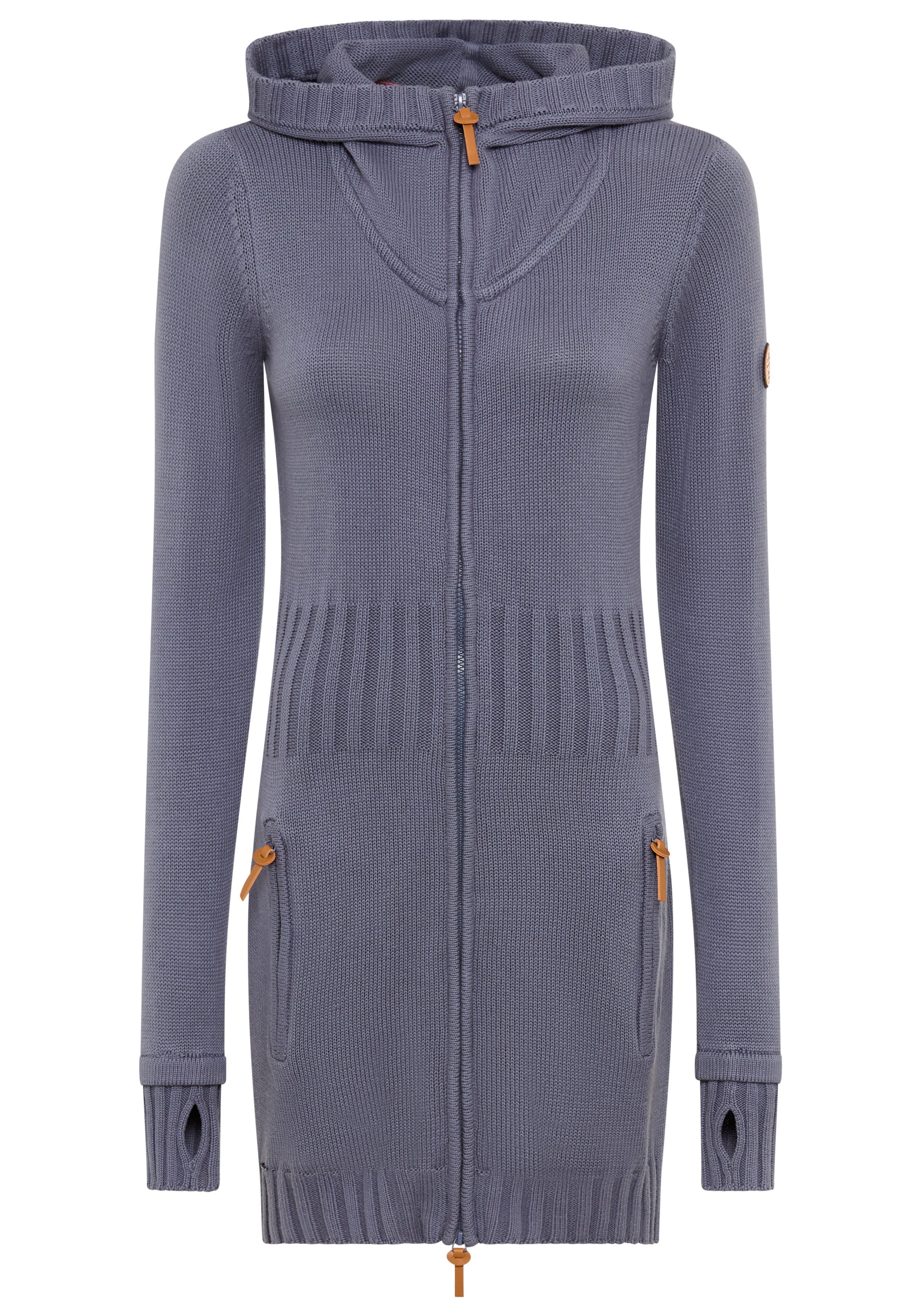 Kapuzenstrickjacke