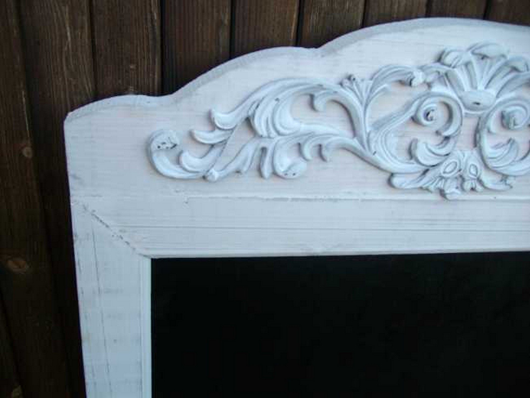 Deko-Impression Wandtafel Wandtafel, Kreidetafel Werbetafel Shabby weiss Landhaus 70 x 50 cm, (1-tlg)