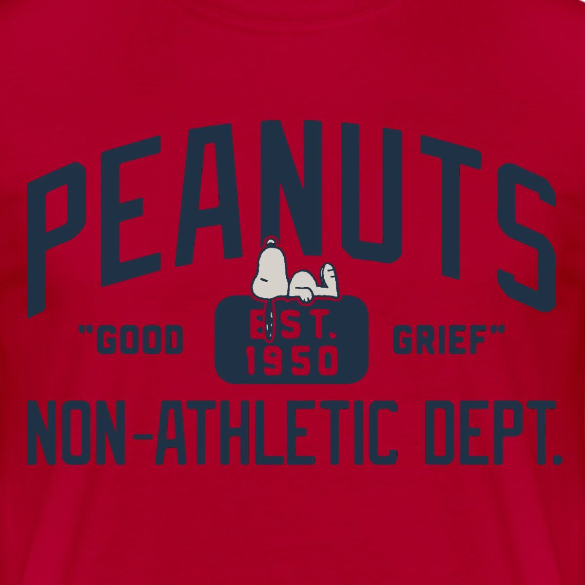 Spreadshirt T-Shirt Peanuts Non-Athletic Dept. Est 1950 Mit Snoopy Männer T-Shirt (1-tlg)