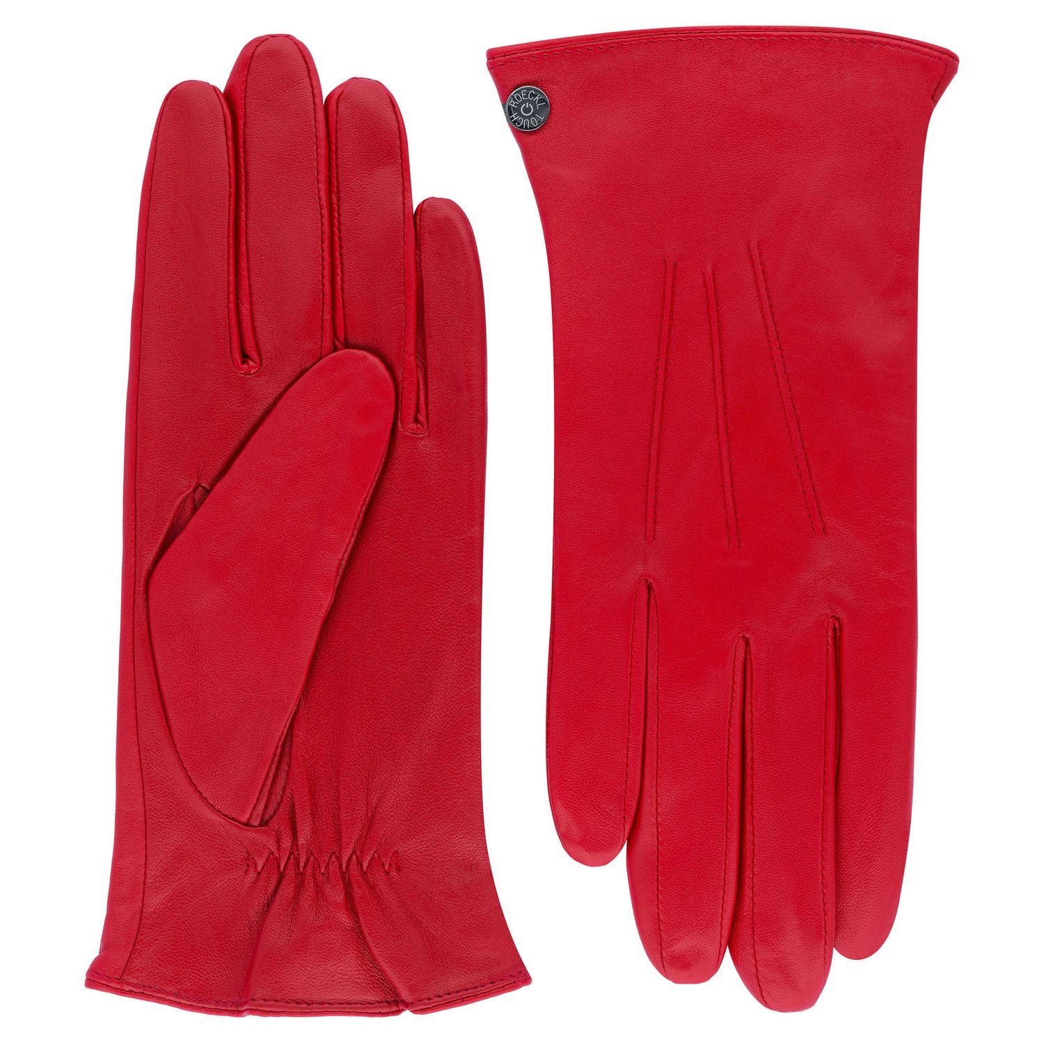 red Roeckl aus Kaschmir 445-classic und Wolle Lederhandschuhe Futtermix Leder-Handschuhe