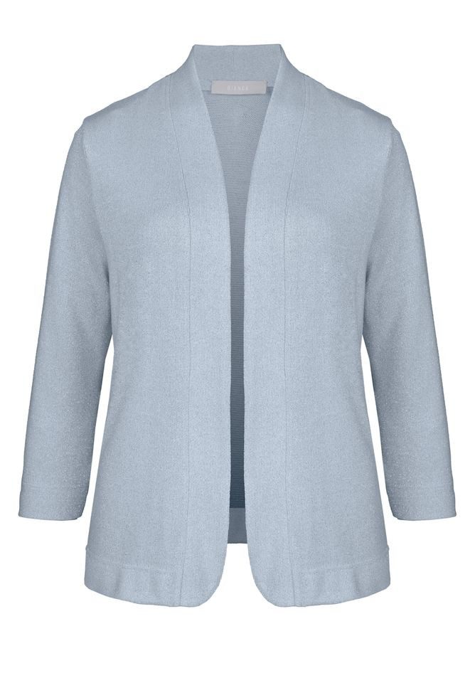Longblazer – Damen Shirtjacke mit 3/4-Arm