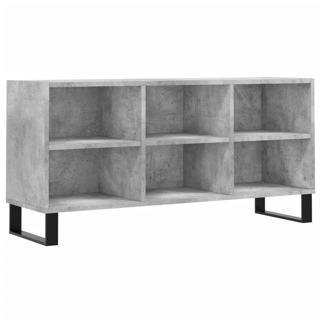 vidaXL TV-Schrank TV-Schrank Betongrau 103,5x30x50 cm Holzwerkstoff (1-St)