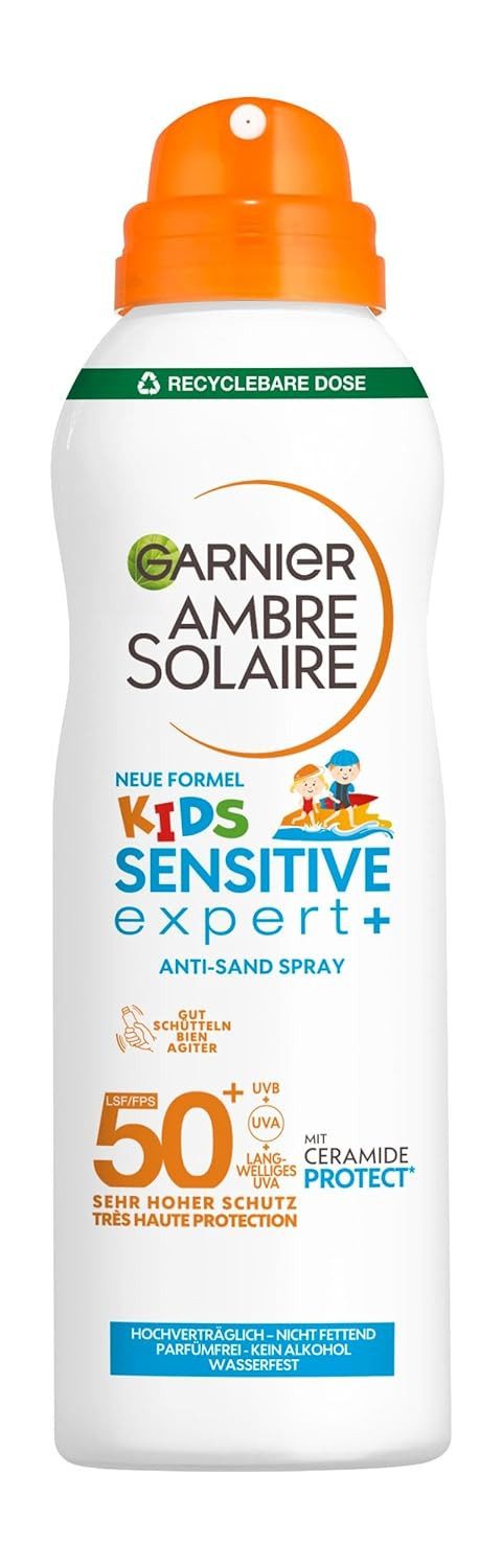 GARNIER Sonnenschutzspray Sensitiv Kids Sonnernschutz-Spray SPF50+, 1-tlg.