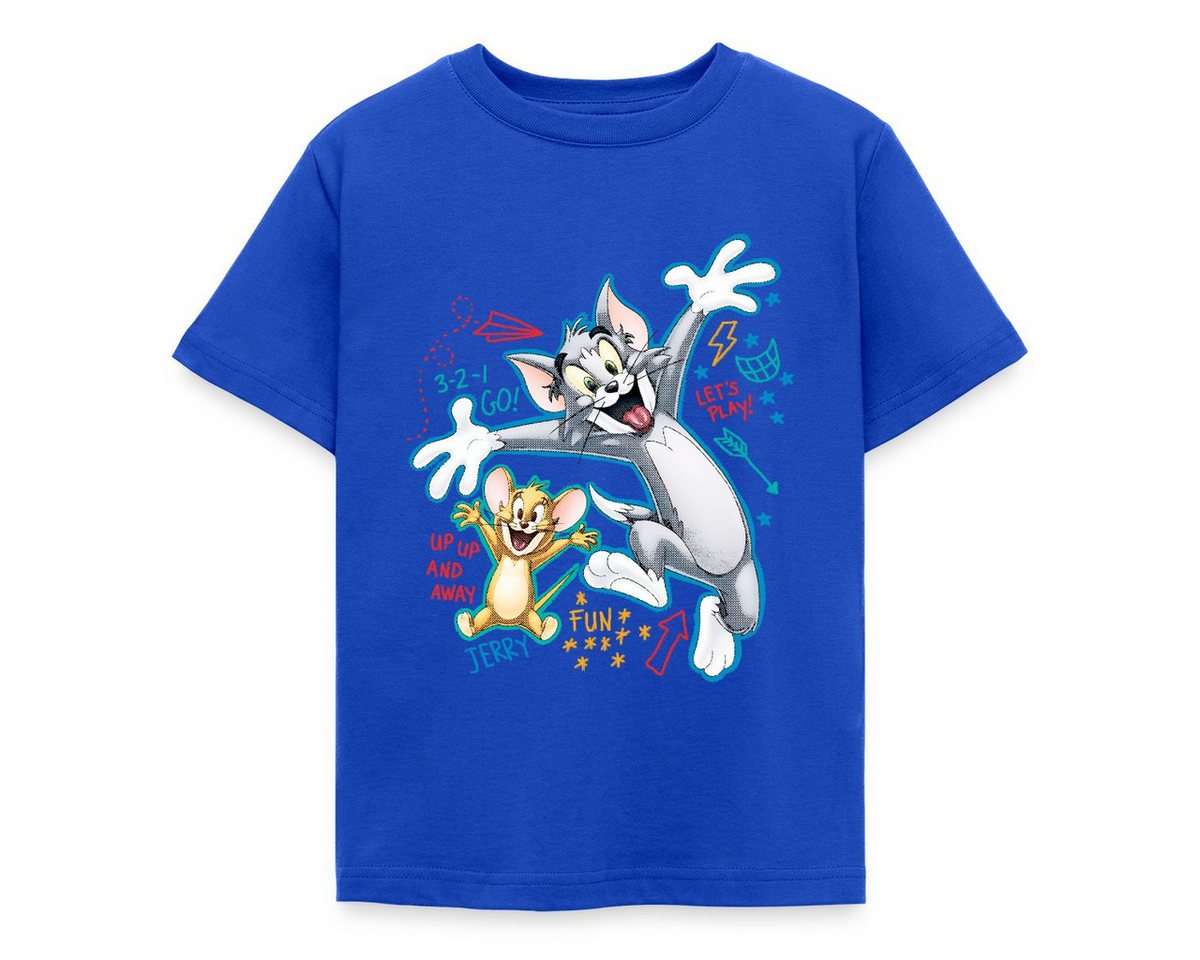 Spreadshirt T-Shirt Tom Und Jerry Play Time Kinder T-Shirt (1-tlg) Fällt klein aus. Wir empfehlen, eine Größe größer zu bestellen.