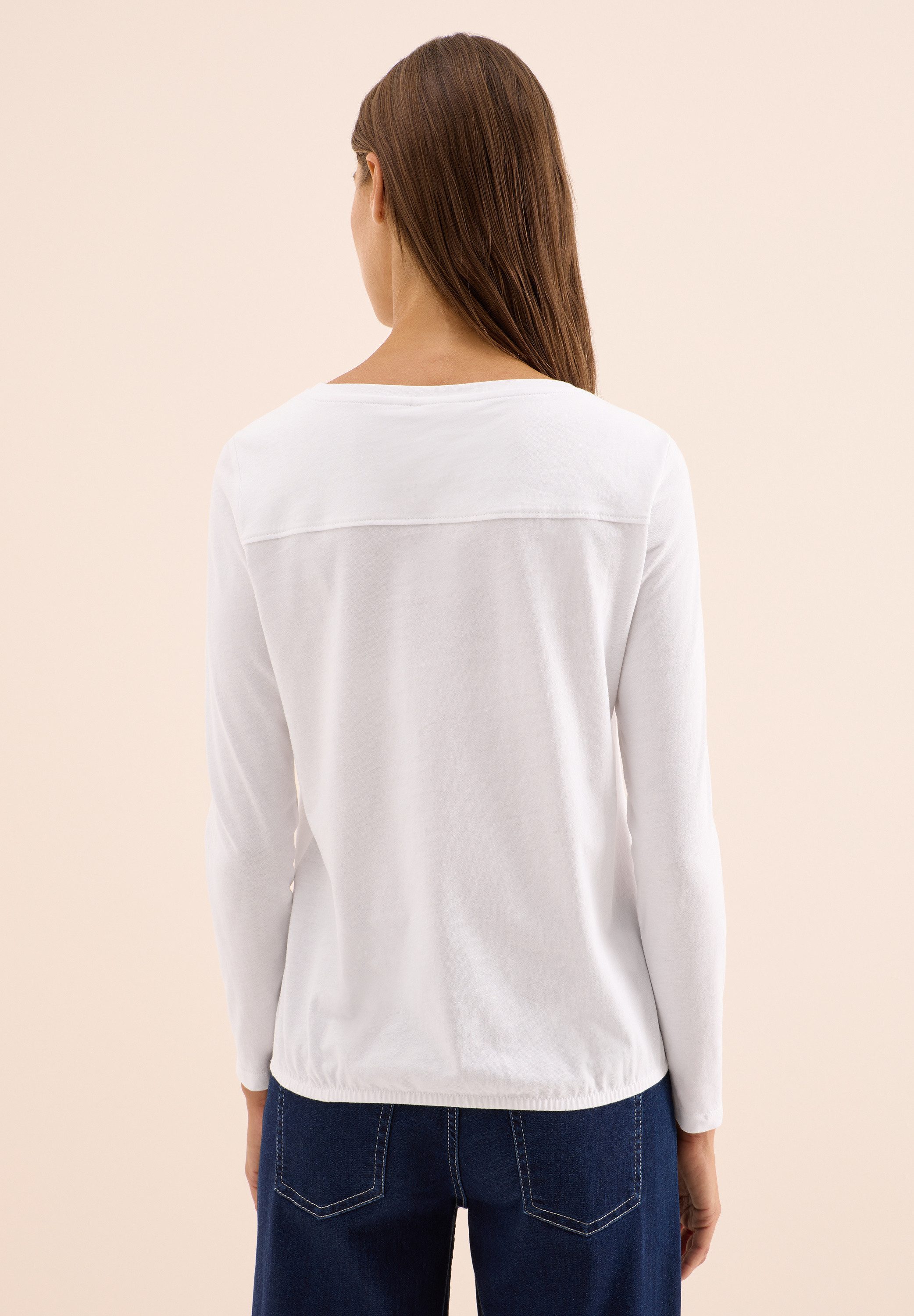 CECIL Langarmshirt aus reiner Baumwolle
