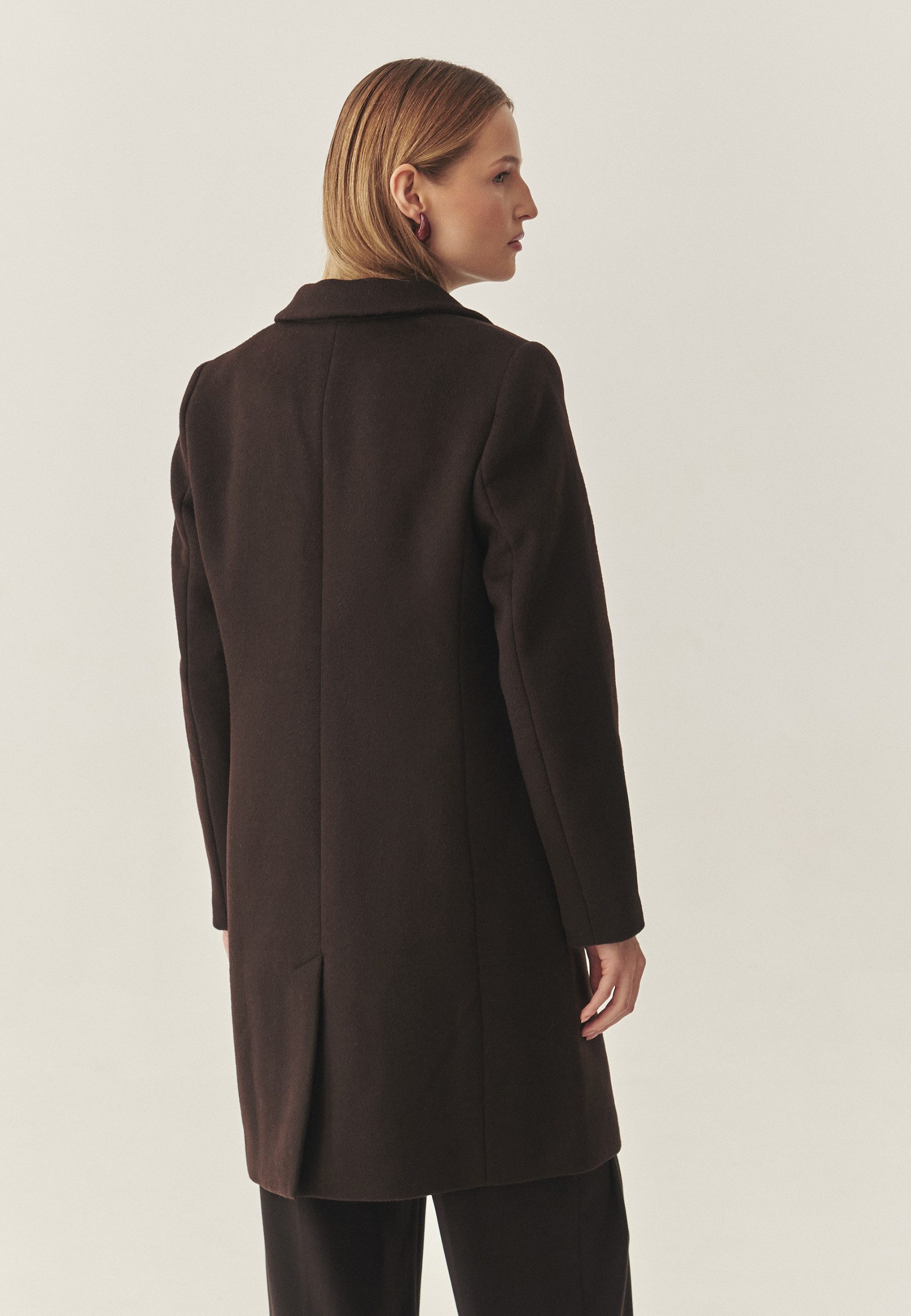 TATUUM Langmantel Damenmantel Aus Stoff Für Herbst Und Winter - Sakowia