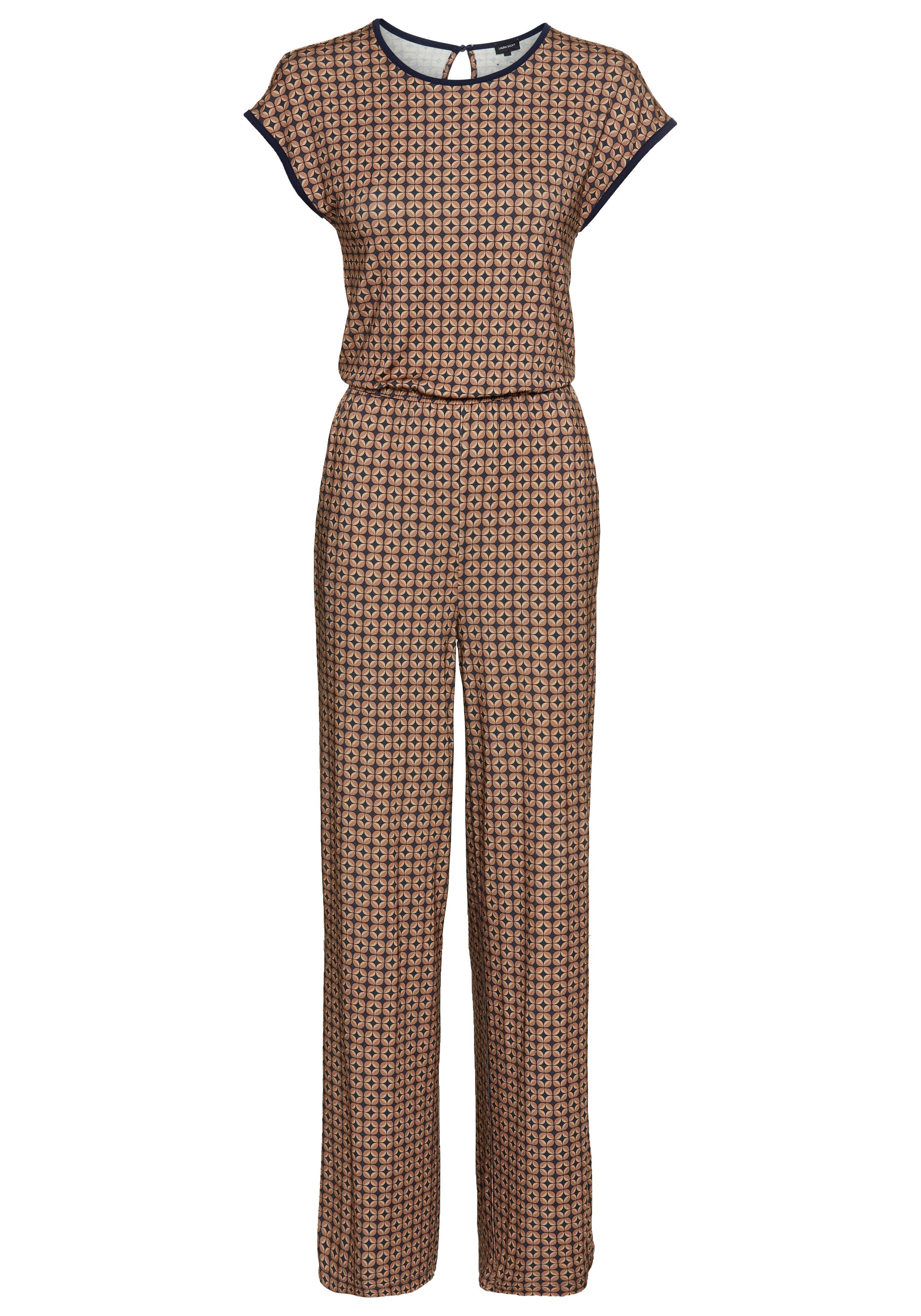 Laura Scott Jumpsuit mit Grafik-Muster. Reduzierter Preis € 24,63. Unverbindliche Preisempfehlung € 54,99