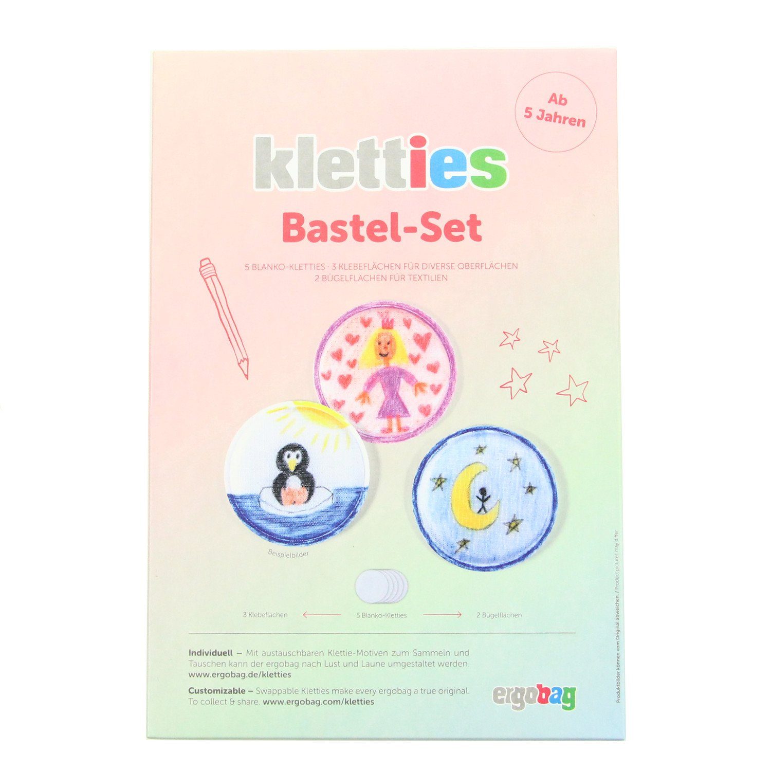 ergobag Schulranzen-Patch Kletties Bastel-Set, Polyester