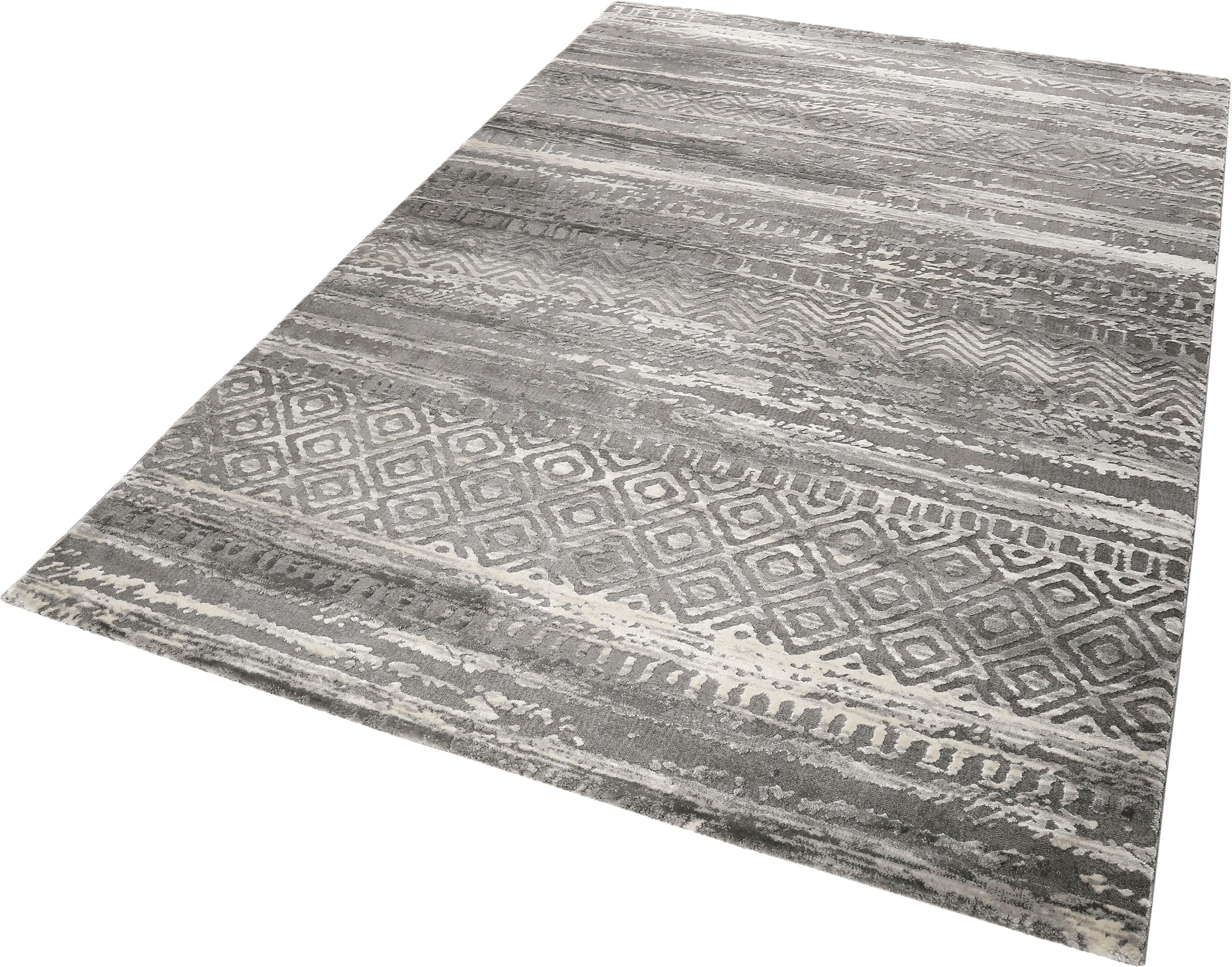 Esprit Teppich Makai ESP-5202, rechteckig, Höhe: 12 mm, modernes Design, Kurzflor, Schlafzimmer, Wohnzimmer