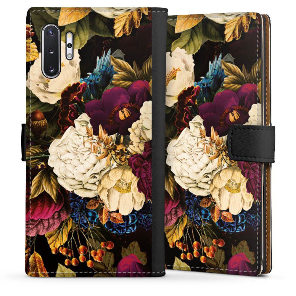Handyhülle Vintage Blumen Muster Dark Vintage Flowers