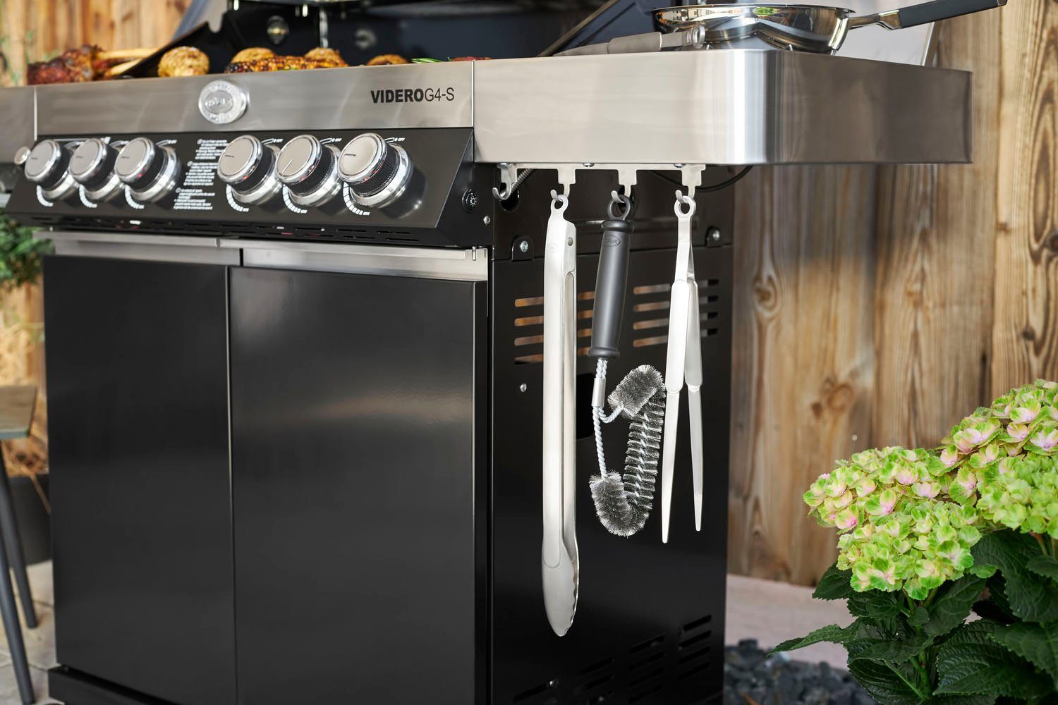 RÖSLE Reinigungsbürste GapX, 25399, Winkel-Reinigungsbürste für Grillroste, Edelstahl, PP Polypropylen