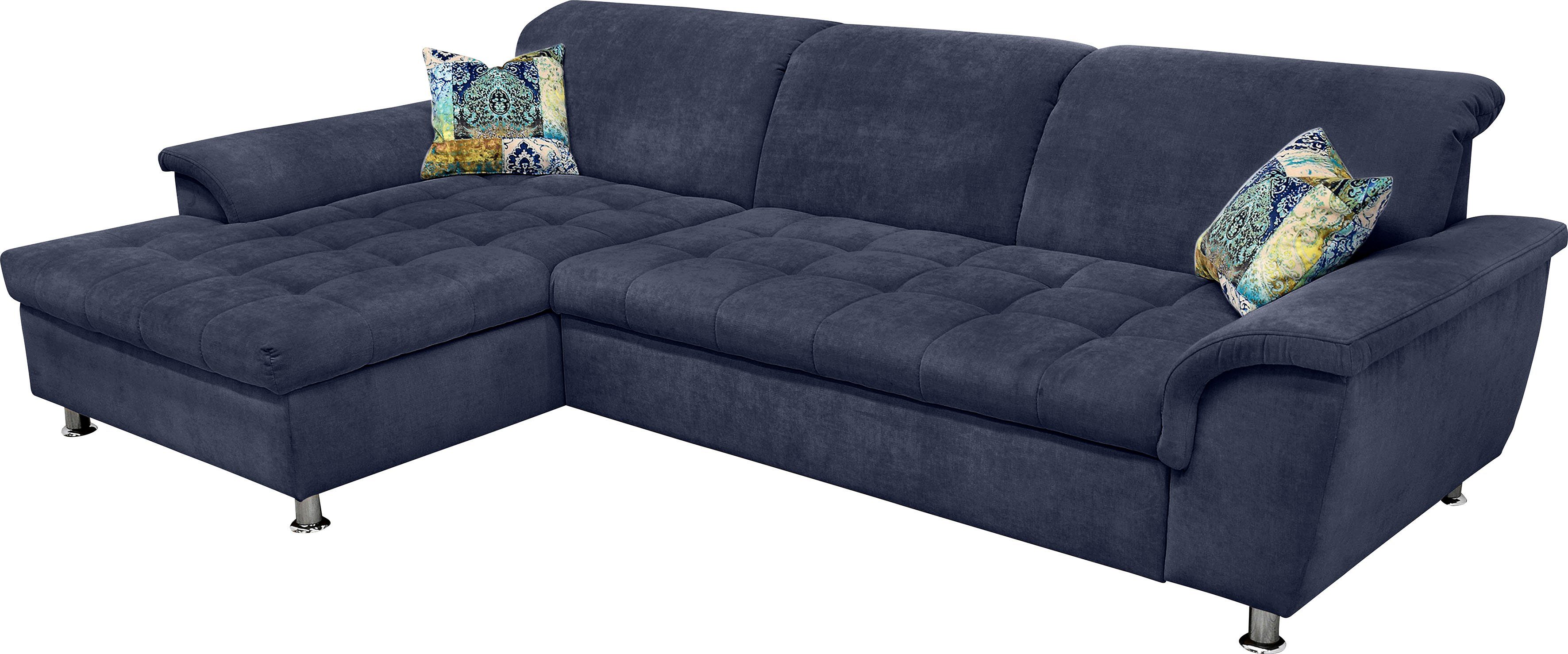 DOMO collection Ecksofa Franzi, mit und wahlweise Bettkasten Bettfunktion, Kopfteilverstellung