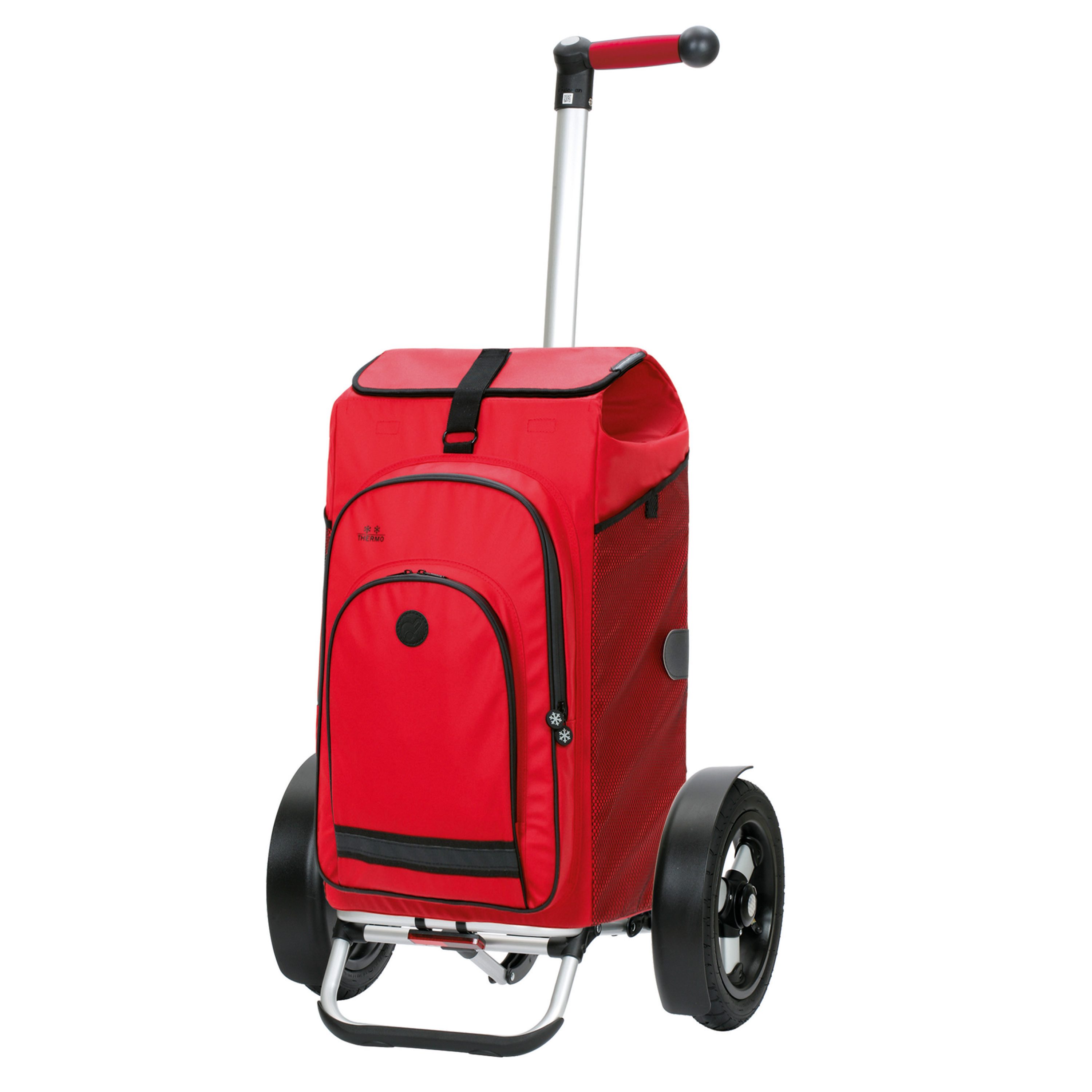Andersen Einkaufstrolley Tura Shopper Hydro 3.0 rot, Thermofach 8 Liter, klappbar, belastbar bis 50kg, wasserabweisend