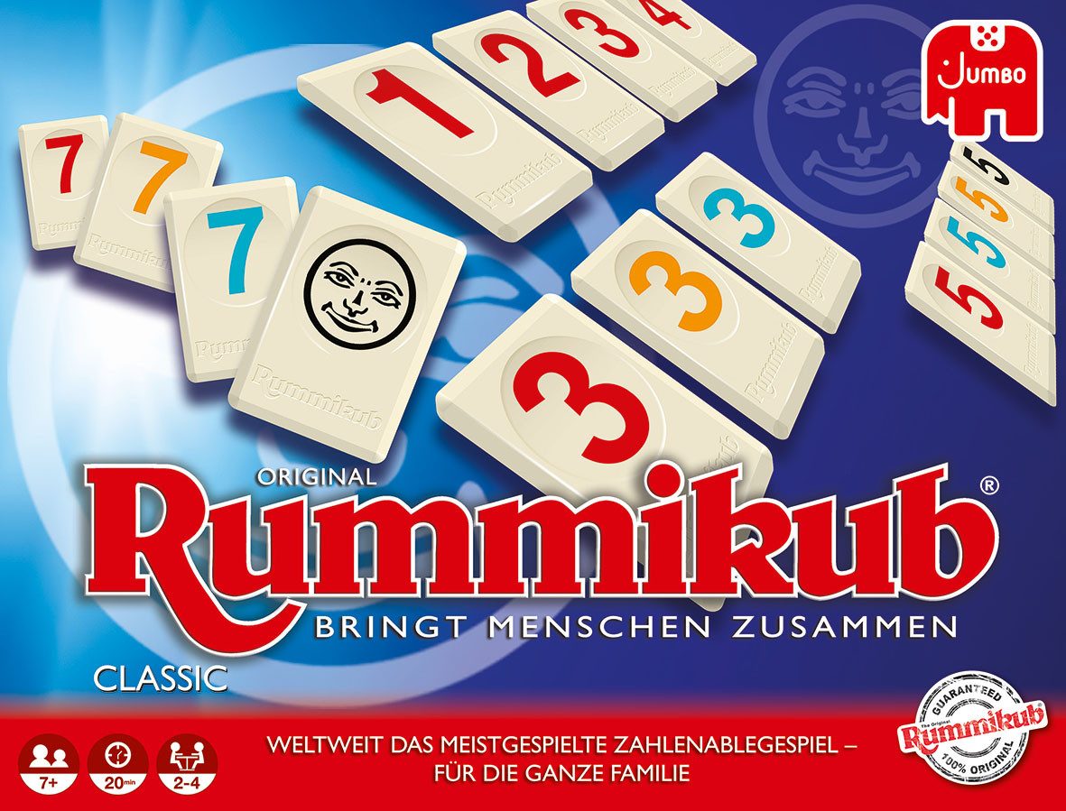 Jumbo Spiele Spiel Original Rummikub Classic, Gesellschaftsspiel