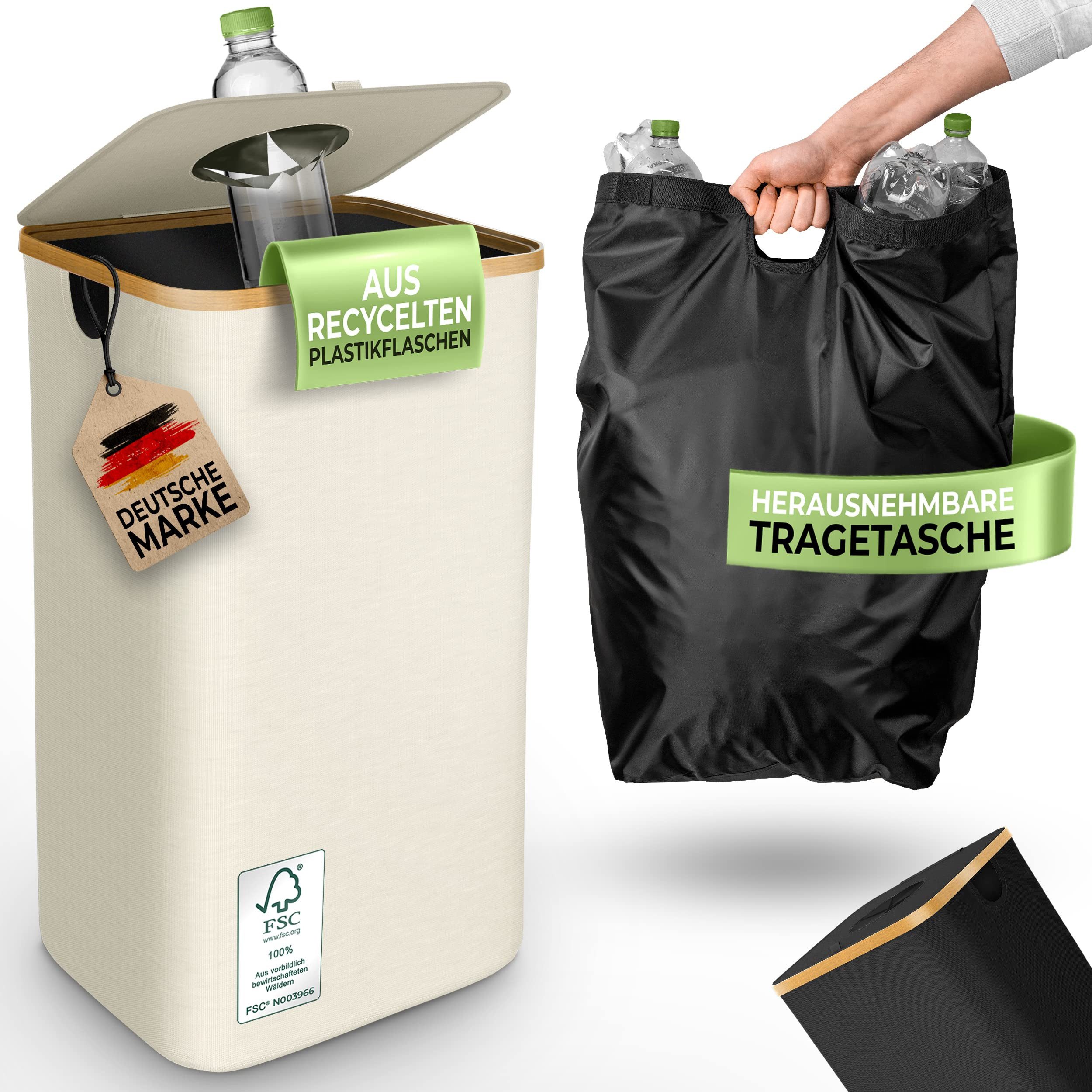 Müllsackständer Pfandflaschen Sammelbehälter [INKL. TRAGETASCHE] 100 Liter