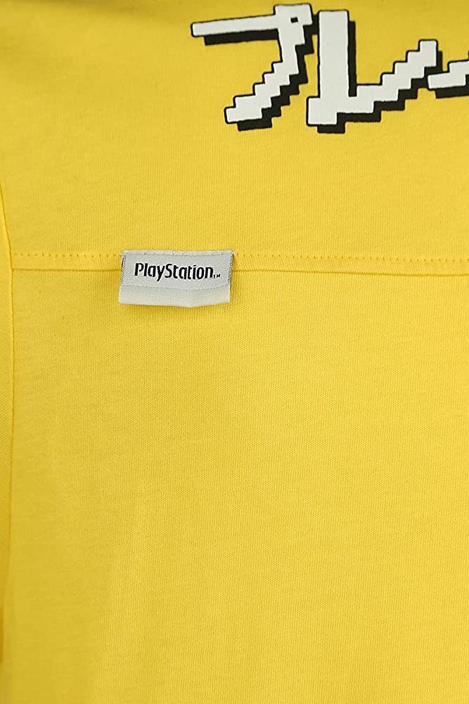 T-Shirt schwarz oder M Playstation Print-Shirt L XL gelb buttons controller S XXL PLAYSTATION