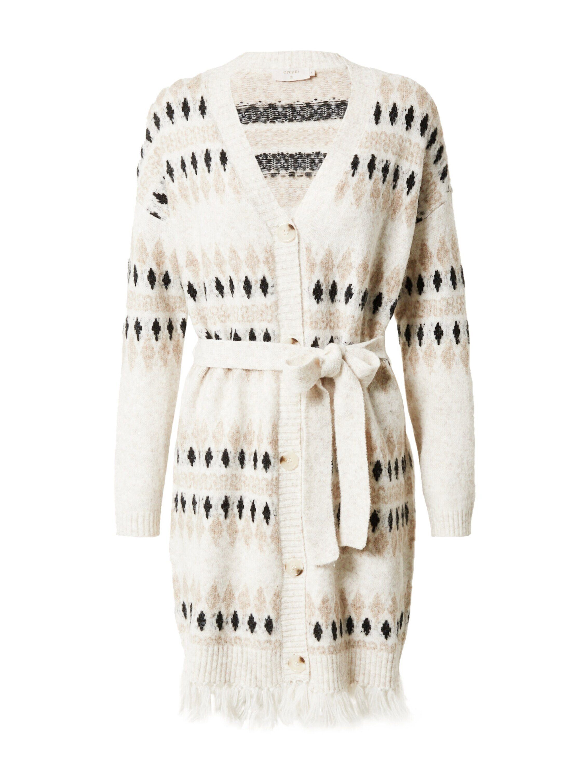 Cream Strickjacke Cherry (1-tlg) Fransen