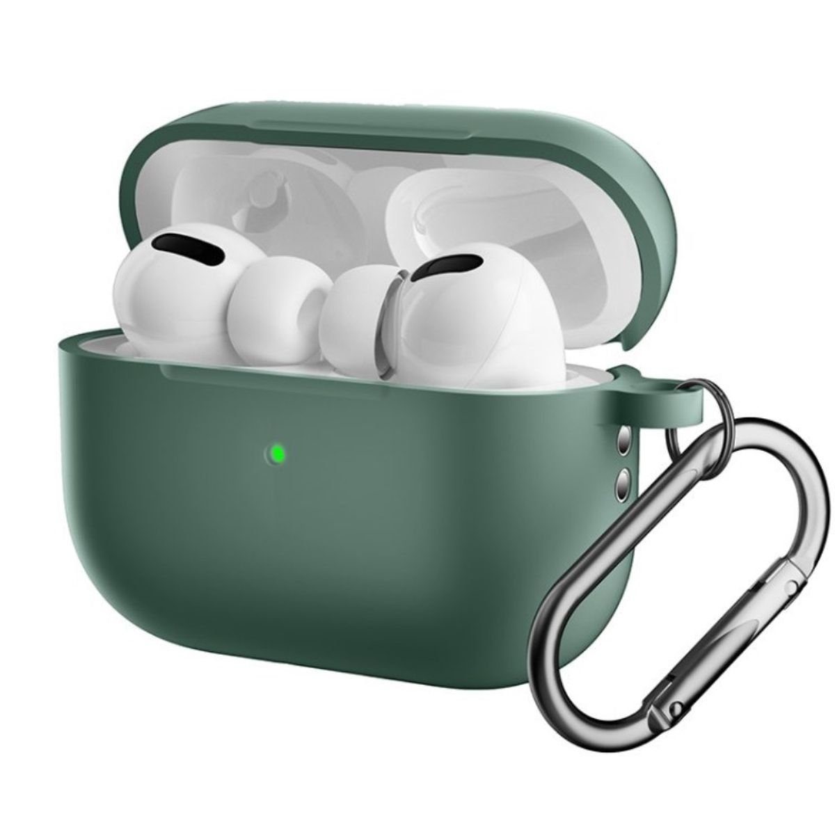 CoverKingz Kopfhörer-Schutzhülle Hülle für Apple AirPods Pro 2 Silikon Case Cover Bumper Schutzhülle, Ladecase Tasche stoßfest Silikonhülle Schutztasche Silikoncase von CoverKingz