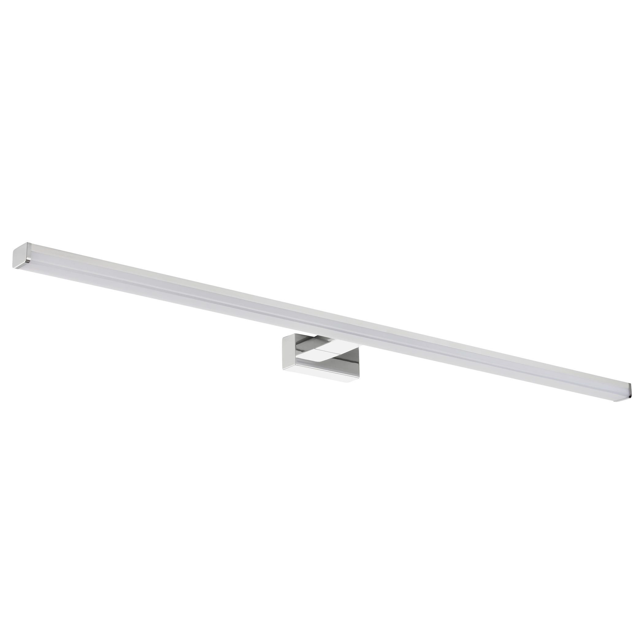 SEBSON Spiegelleuchte LED Spiegellampe Bad 90cm IP44 Wandlampe 15W 1300lm 4000K 900x109x40mm, LED integriert, Wandmontage, 110° Abstrahlwinkel, einfach Montage