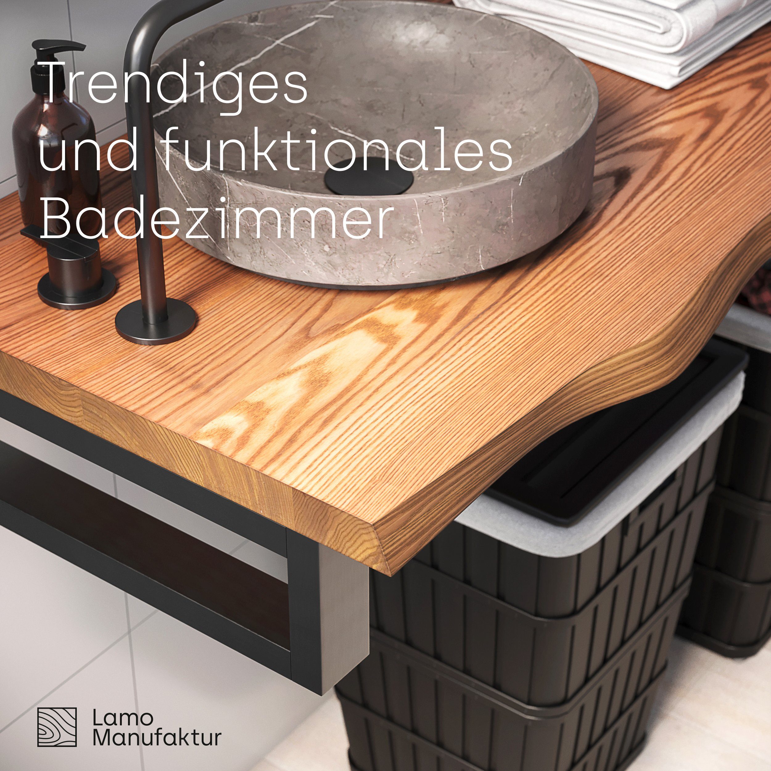 LAMO Manufaktur Waschtischplatte LWP (Waschtisch, Konsolentischplatte), 40m günstig online kaufen