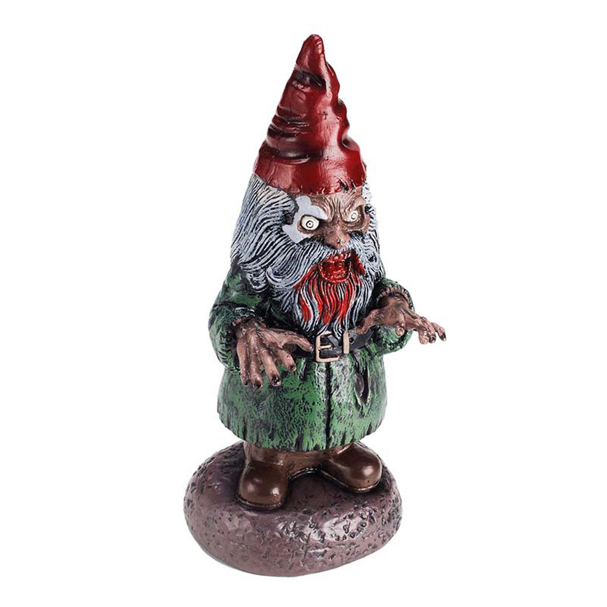 Rubies Niederlande b.v. Dekoobjekt Halloween Gartenzwerg Horror Gnom 40 cm Gruselige