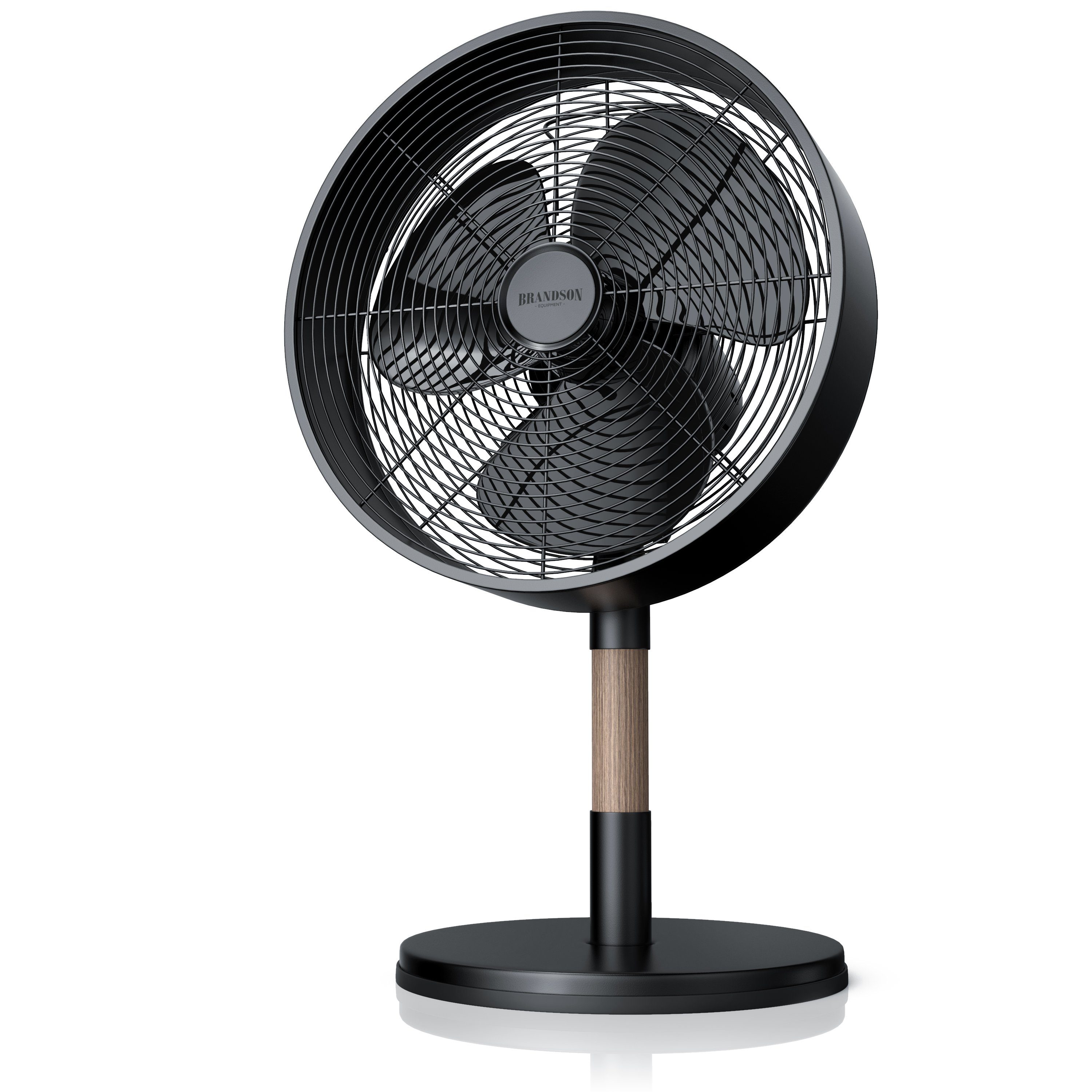 Brandson Tischventilator, Design Tisch Lüfter mit 3 Geschwindigkeitsstufen, Oszillation