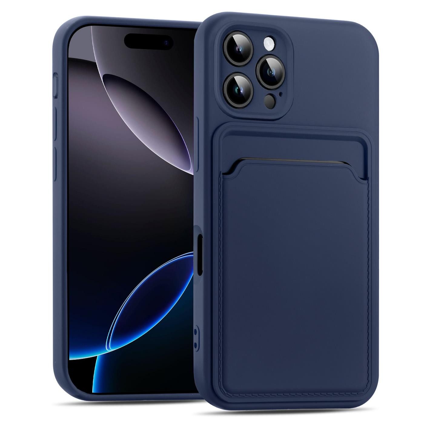 Handyhülle Card Case Handy Tasche für Apple iPhone 16 Pro Max