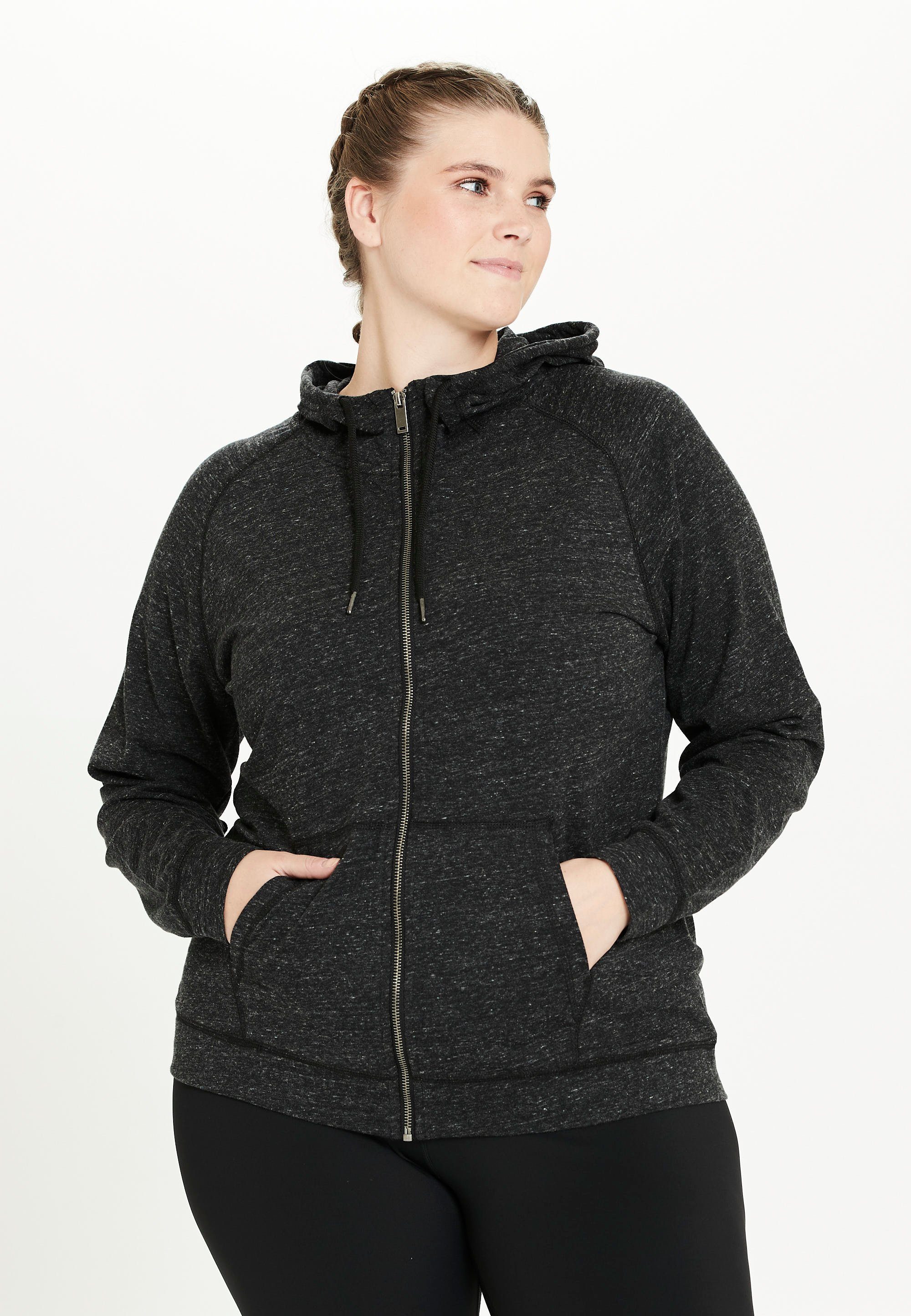 Q by OLIVIA Endurance Großen verfügbar Sweatshirt großen MELANGE in