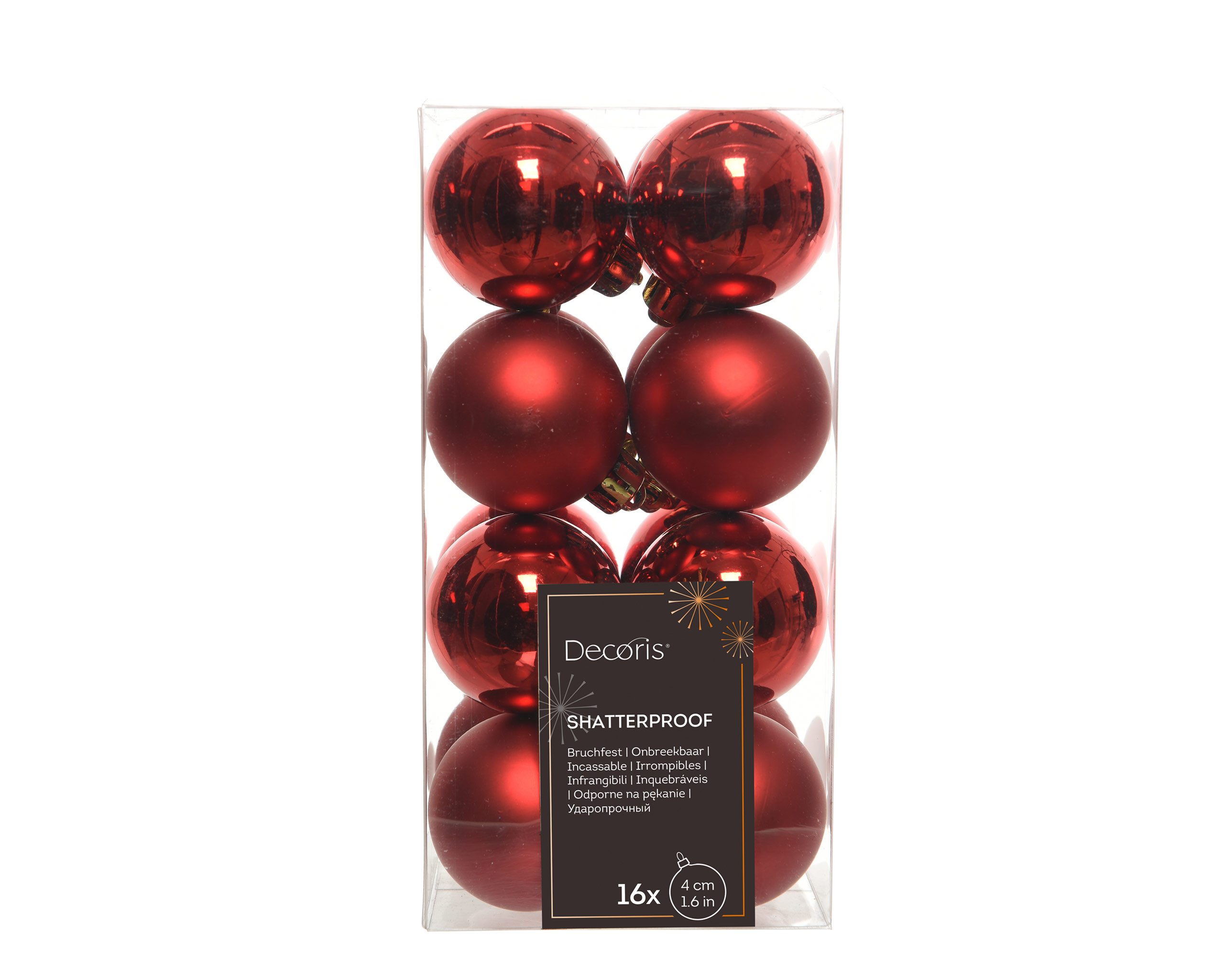 30 Stück Bruchsichere Durchsichtige Weihnachtskugeln – 1,2 / 1,6 / 2 / 2,4 Zoll, Glänzend, Kunststoff, Zum Aufhängen, Schillerndes Ornament-Set Weihnachtsbaumschmuck Glänzend