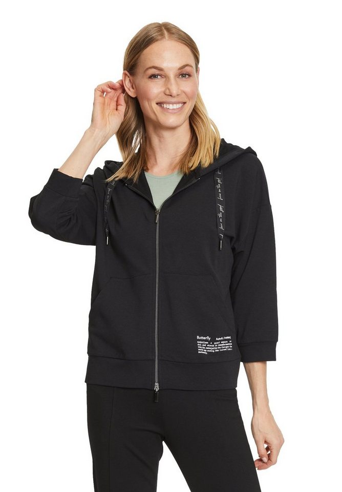 Betty Barclay Hoodie mit Kapuze (1-tlg) Druck, Ärmel: Überschnittener Arm,  3/4 Arm