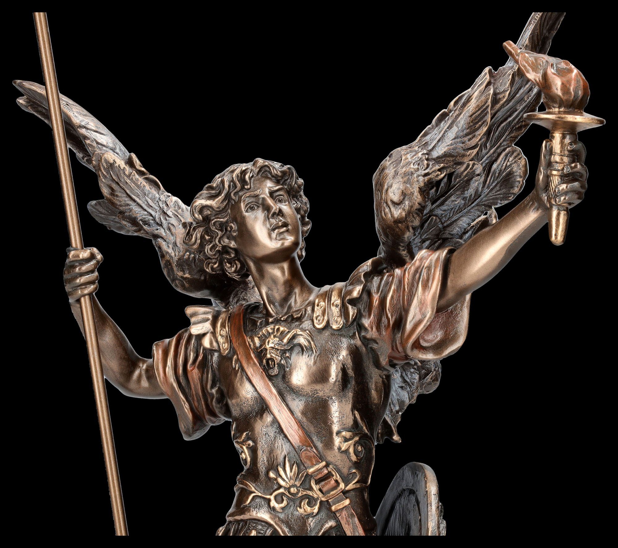 Fantasy GmbH Erzengel Shop mit Dekofigur Fackel - Figur und Uriel Dekofigur Speer Figuren Veronese