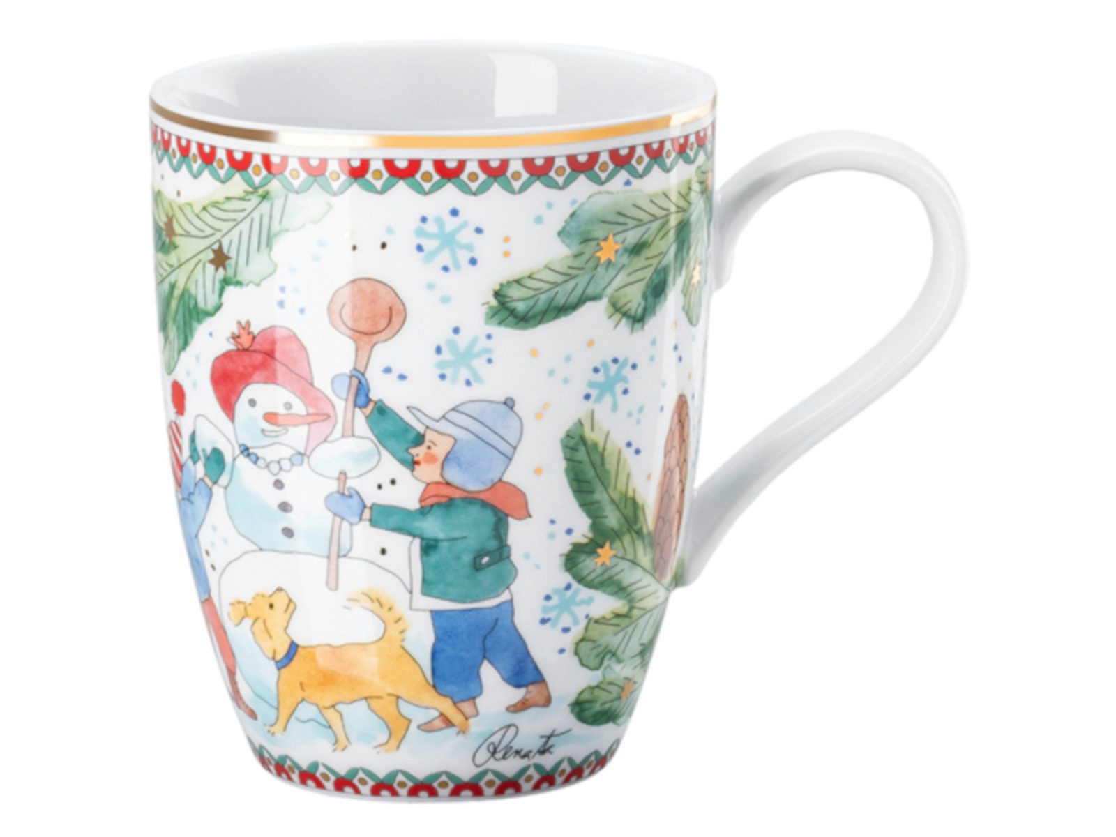 Hutschenreuther Кружки Sammelkollektion 2025 Weihnachtsspiele Кружки mit Henkel 0,36l, Porzellan