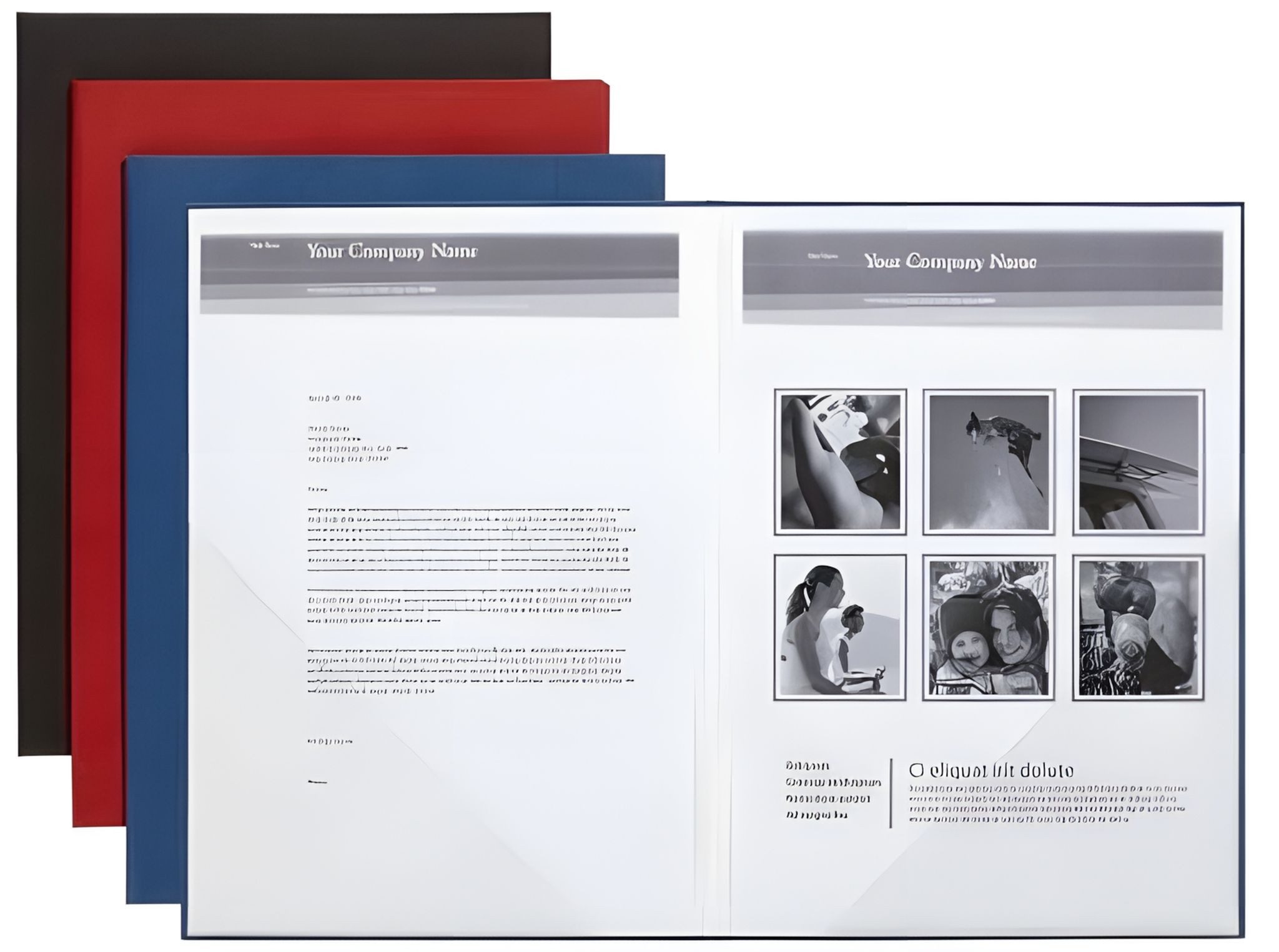 PAGNA Organisationsmappe Pagna Präsentationsmappe Prestige 2tlg. schwarz