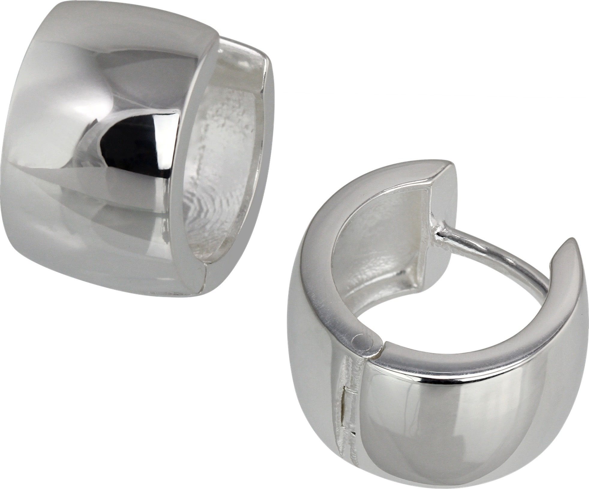 SilberDream Paar Creolen SilberDream Ohrringe Damen-Schmuck 925er (Creolen), Damen Creolen aus 925 Sterling Silber, Farbe: silber