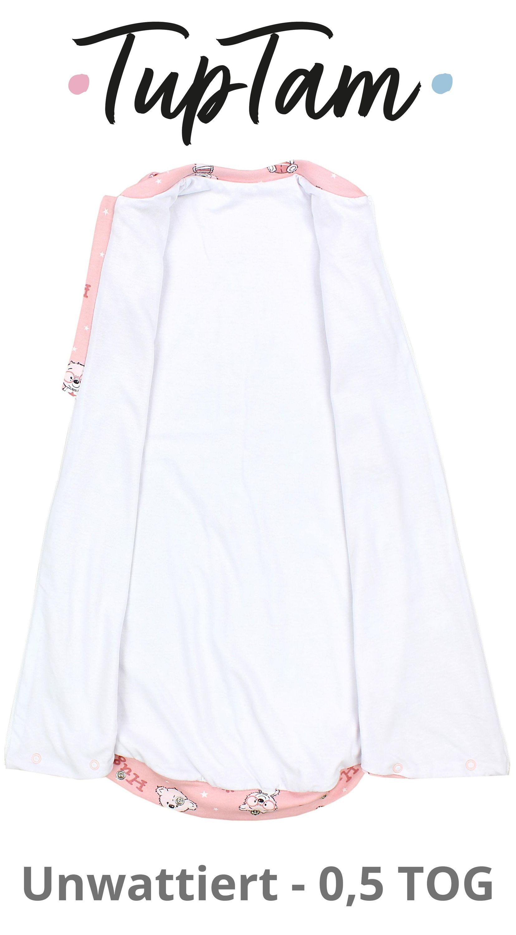 TupTam Pucksack Unisex Baby 2.5 TOG Komfortable Wattierte Pucksack 0-3, 3-6 Monate
