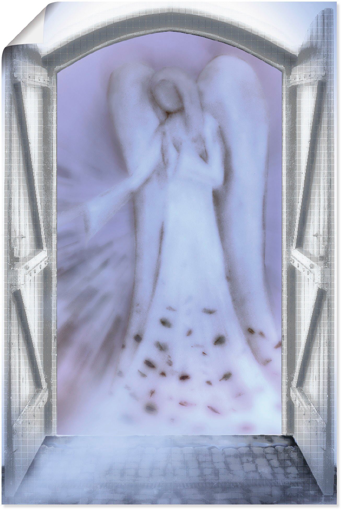 Wandaufkleber in als Fensterblick - Wandbild Artland Poster (1 Größen Leinwandbild, oder vor Religion Tür, der St), versch. Alubild, Engel