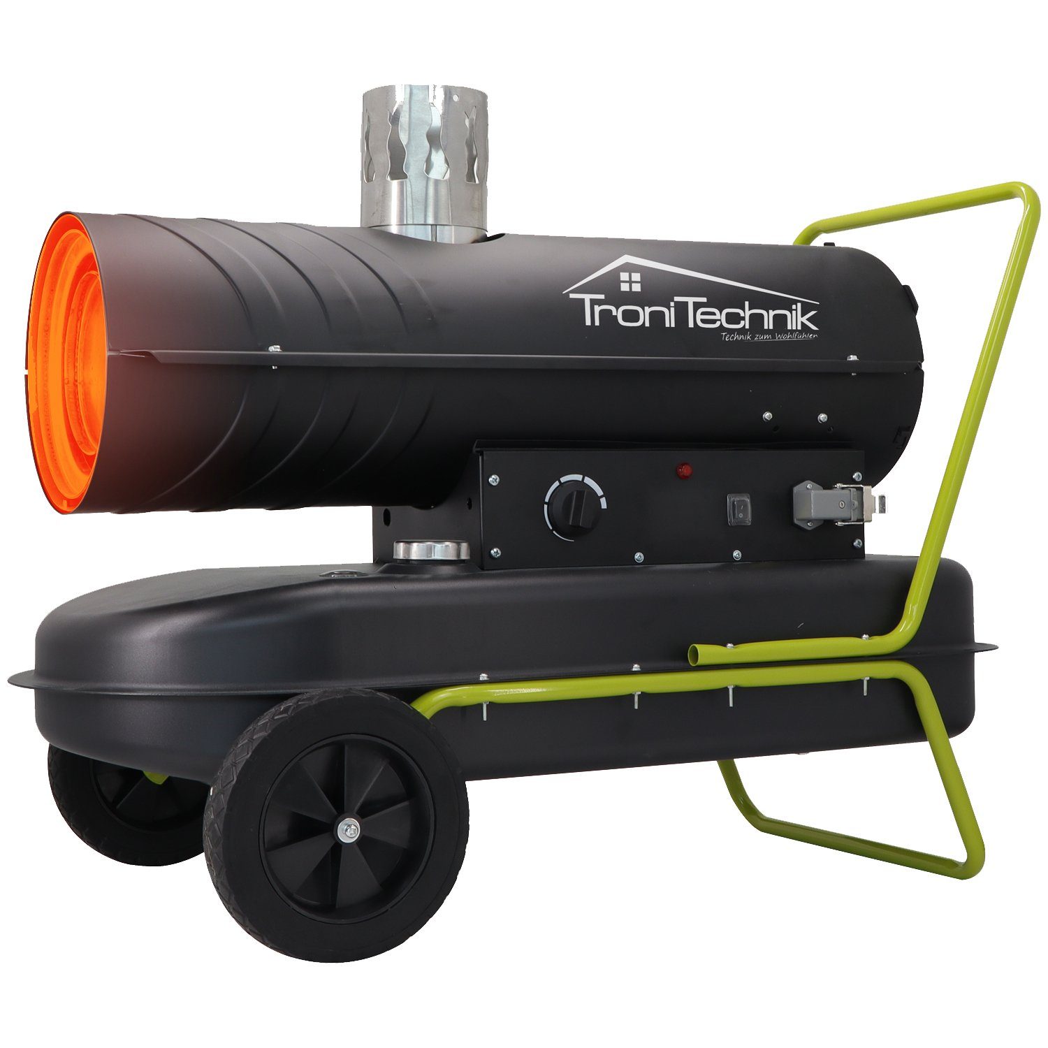 TroniTechnik Heizlüfter Heizkanone, Heizgerät TT-HK-244,20kW Leistung,integrierter Tank, integrierte Druckanzeige, hitzeresistente Stahlkammer, 68000BTU von Tronitechnik