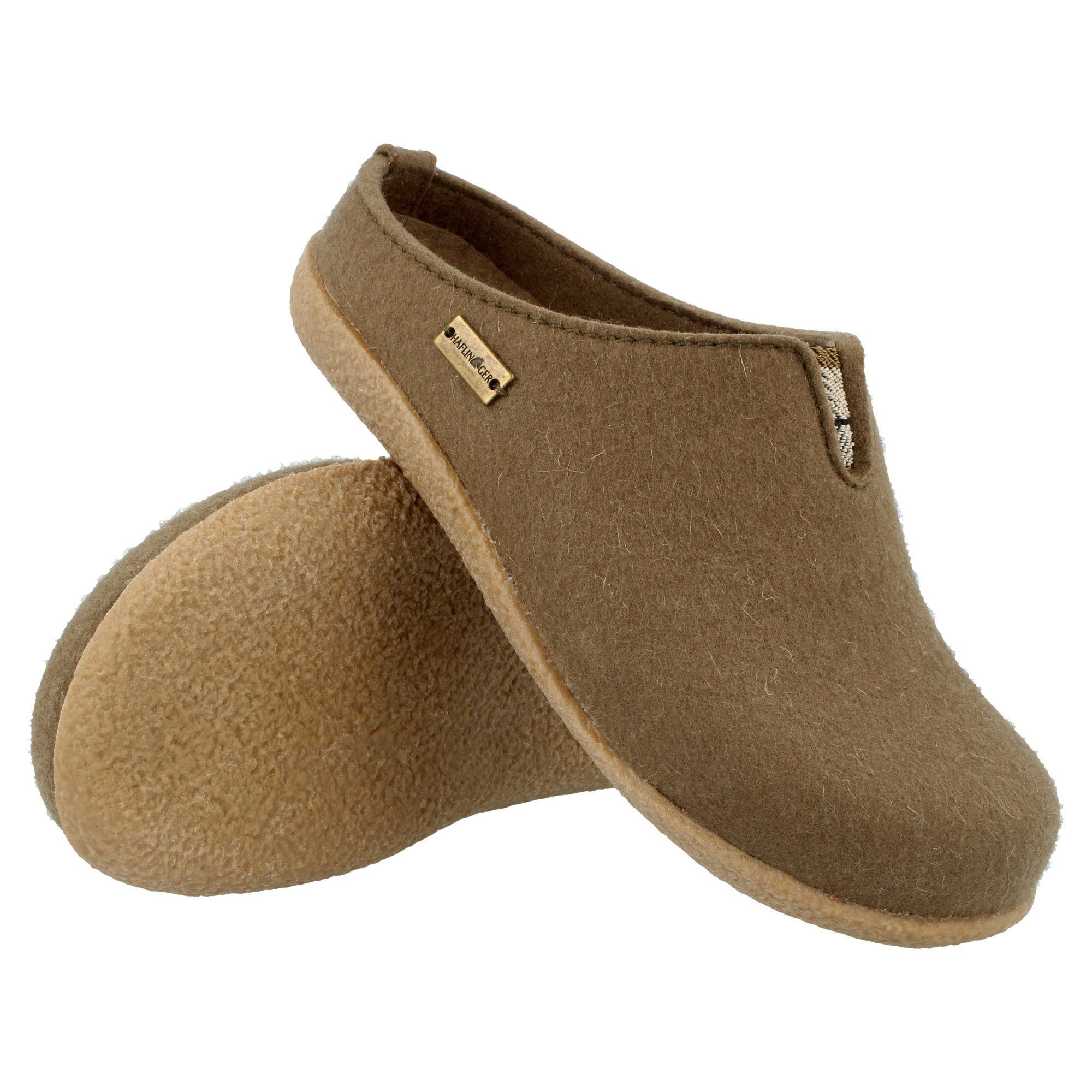 Haflinger Blizzard Visby Filzpantoffel mit Gummisohle Hausschuh Hausschuh – Bild 2 von 3